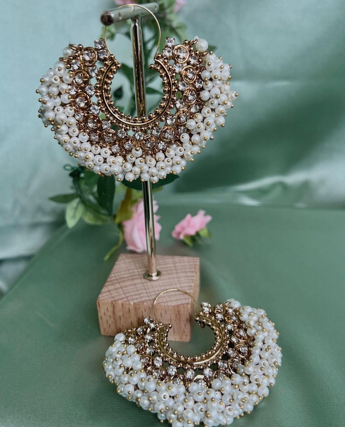 Pearl Indian Earrings/Indian/Pakistani/Fashion Jewellery