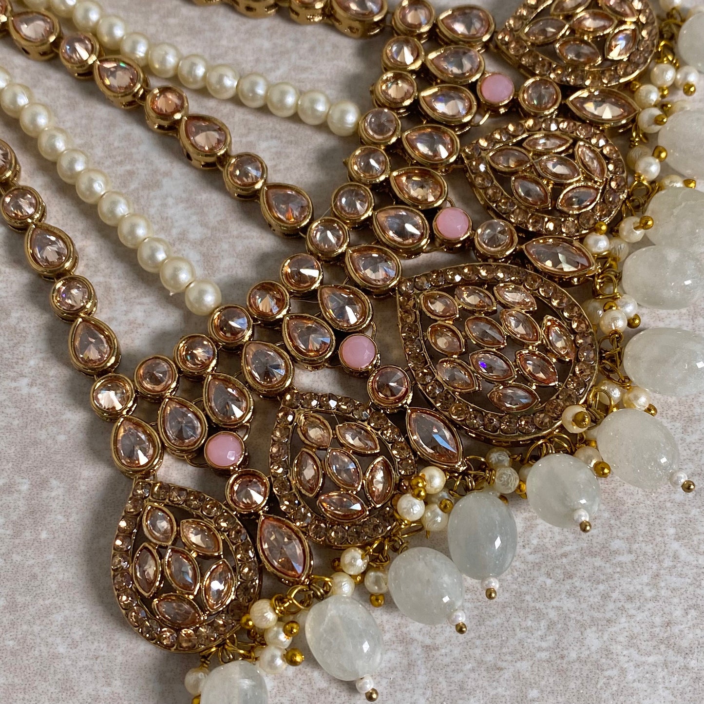 Jhumar/ Golden/Pink/Light Pink/Champagne/ Mint/ Pastel/ Passa/Jhoomar/ Indian/ Pakistani Style/Headpieces