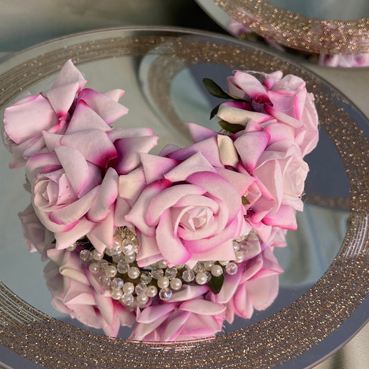 Ladies Floral Bun Gajra Artificial Flower Accessory - Purple/ Unique Style/ Indian/ Pakistani/Fashion Jewellery/ Gift for Women