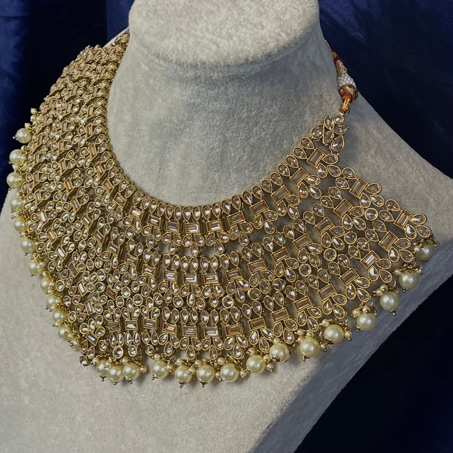 Champagne Bridal Necklace/ Unique Style/ Indian/ Pakistani/Fashion Jewellery/ Gift for Women