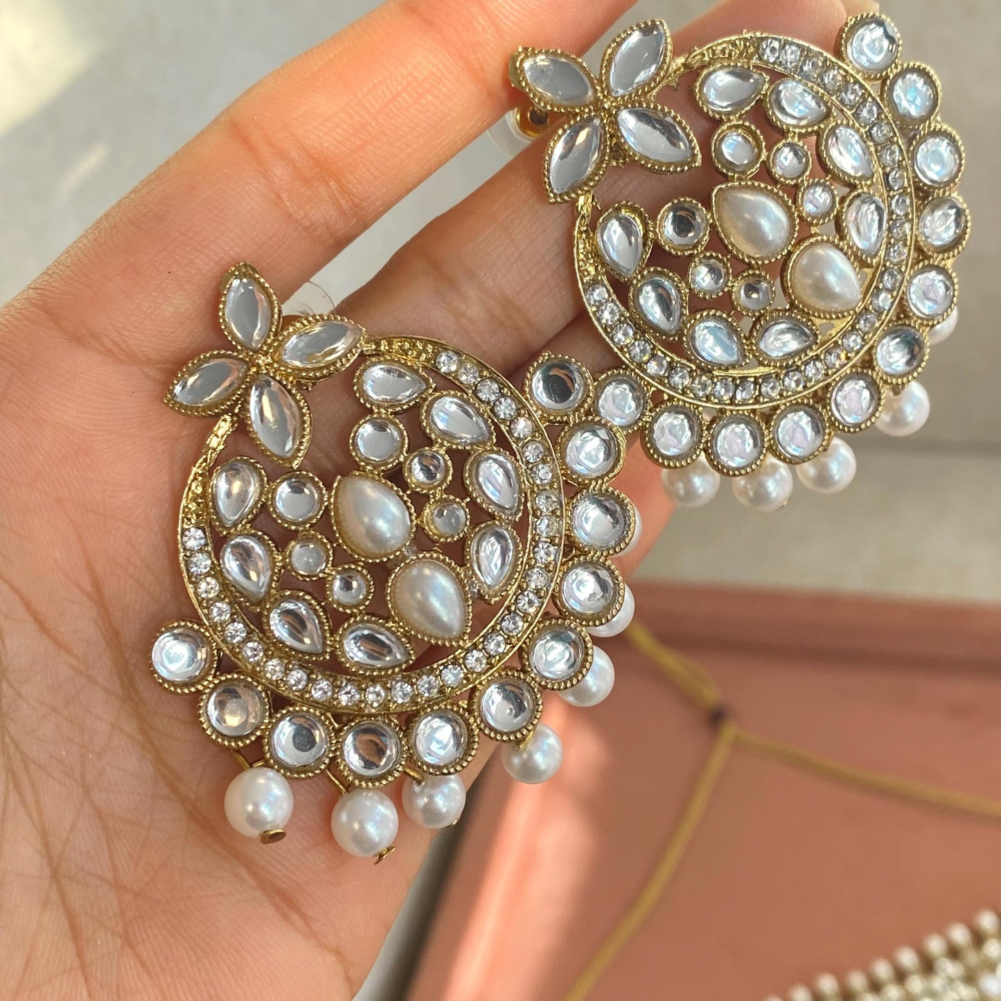 Faux Kundan Choker set/ Unique Style/ Indian/ Pakistani/Fashion Jewellery/ Gift for Women