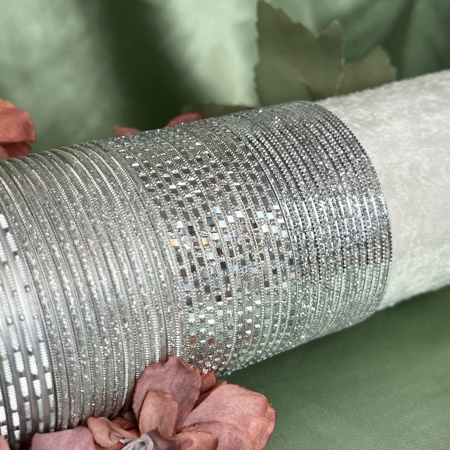 Bangle Roll Build Your Bangle Set - Silver Collection Set/Indian/Silver Bangles/Indian Bangles/Pakistani/Jewelley/ Fashion Bracelet