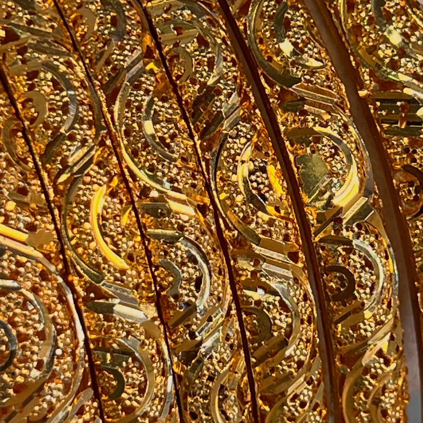 Gold Plated Bangle with Design.-Bright Gold/  Golden/Indian/ Pakistani/Jewelley/ Fashion Bracelet. 2.8 size /Bridal/ wedding