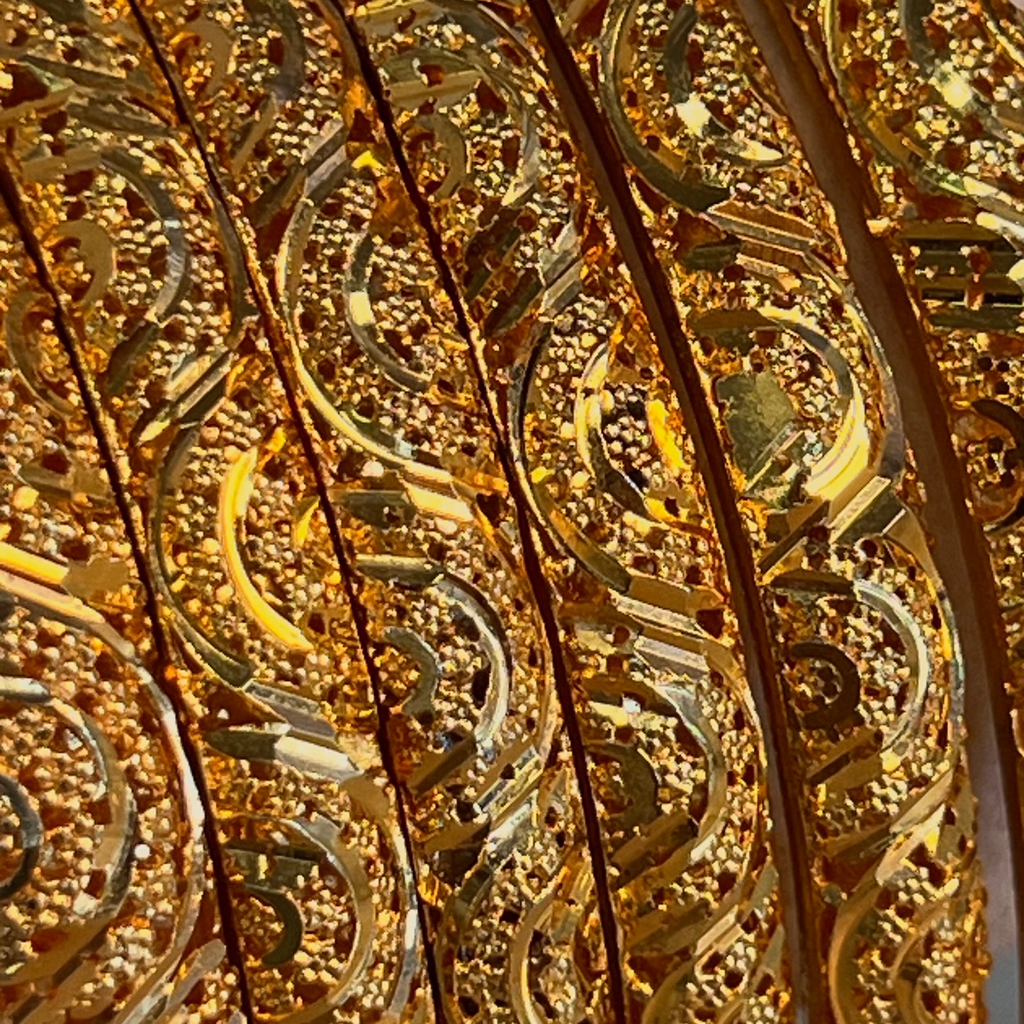 Gold Plated Bangle with Design.-Bright Gold/  Golden/Indian/ Pakistani/Jewelley/ Fashion Bracelet. 2.8 size /Bridal/ wedding