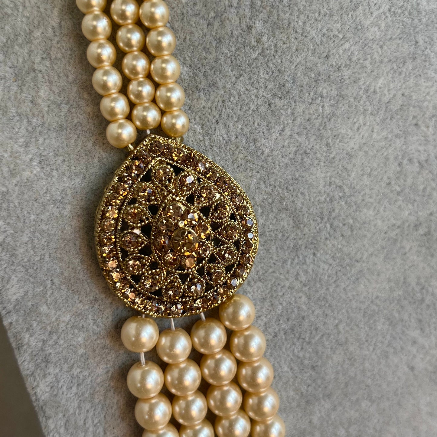 Gold Pearl Unisex/ Mens Mala/ Womens Mala/Long Necklace/Long Mala/ Haar/ Unique Style/ Indian/ Pakistani/Fashion Jewellery/ Groom/ Bride