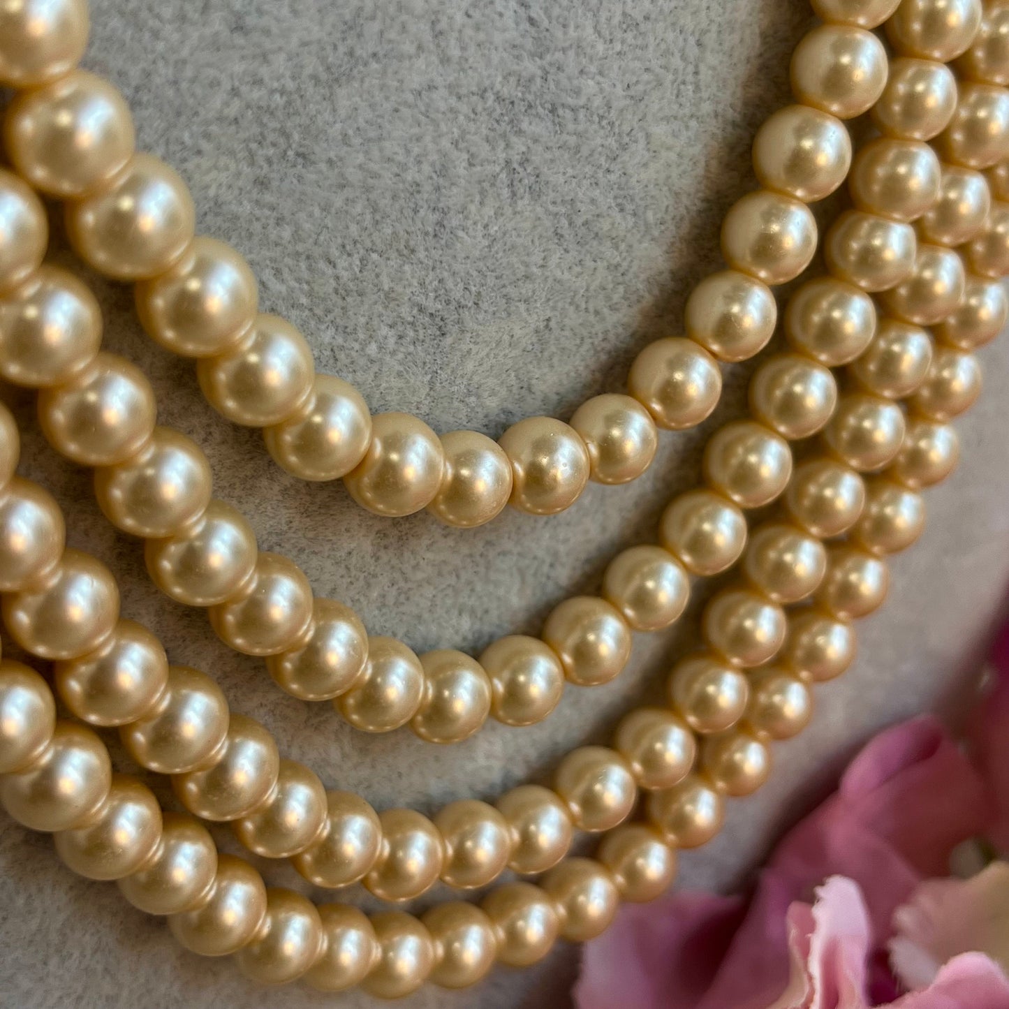 Gold Pearl Unisex/ Mens Mala/ Womens Mala/Long Necklace/Long Mala/ Haar/ Unique Style/ Indian/ Pakistani/Fashion Jewellery/ Groom/ Bride
