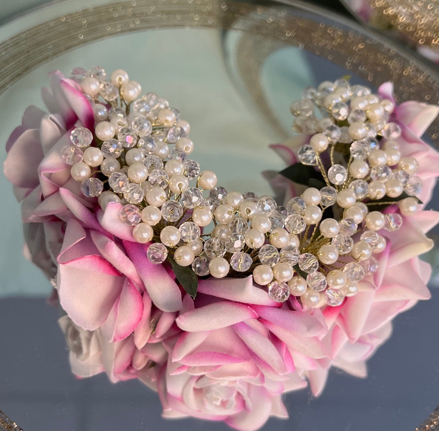 Ladies Floral Bun Gajra Artificial Flower Accessory - Purple/ Unique Style/ Indian/ Pakistani/Fashion Jewellery/ Gift for Women