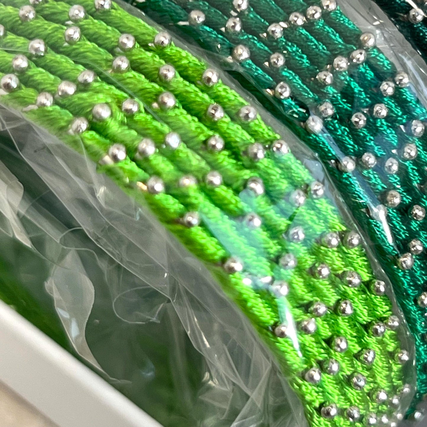 Green Shades/Thread Coloured Bangle Block/ Indian/ Pakistani Bangles/ 2.6 Small Bangles/ 6 single colours in pack