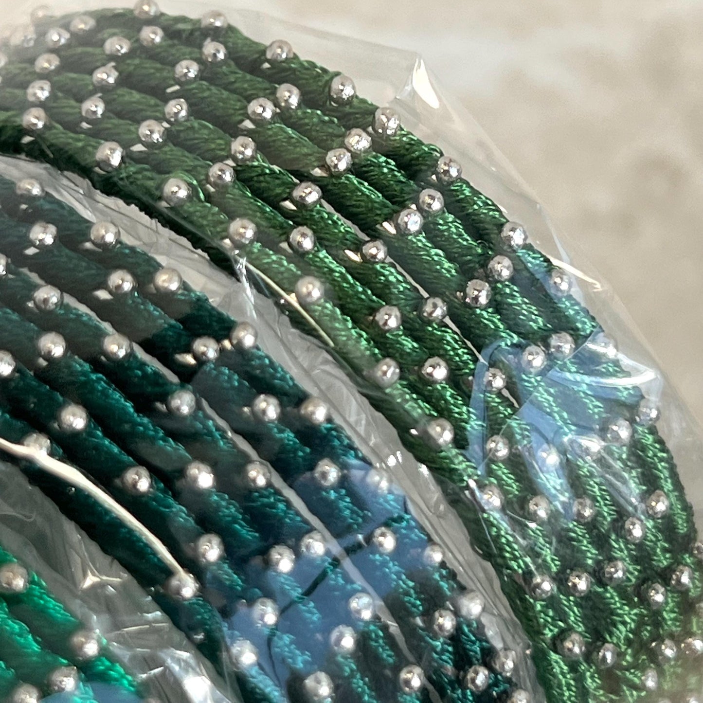 Green Shades/Thread Coloured Bangle Block/ Indian/ Pakistani Bangles/ 2.6 Small Bangles/ 6 single colours in pack