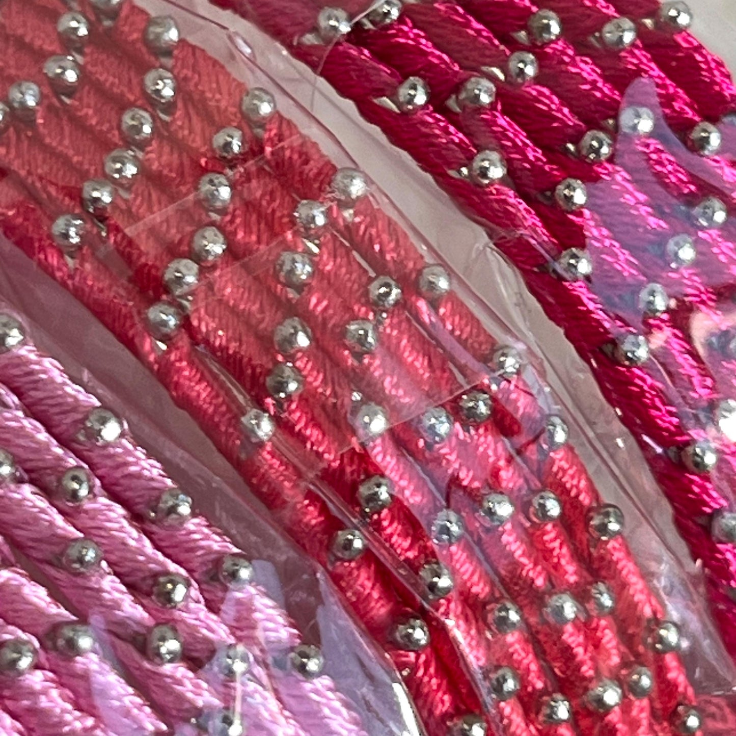 Pink Shades/Thread Coloured Bangle Block/ Indian/ Pakistani Bangles/ 2.6 Small Bangles/ 6 single colours in pack