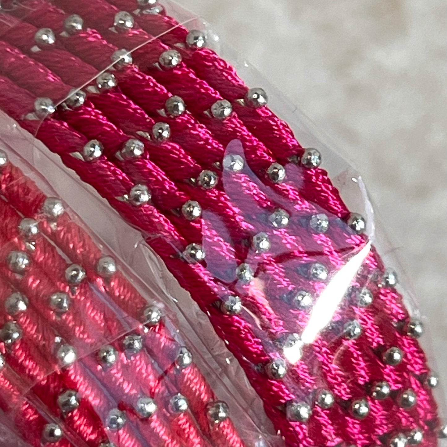 Pink Shades/Thread Coloured Bangle Block/ Indian/ Pakistani Bangles/ 2.6 Small Bangles/ 6 single colours in pack