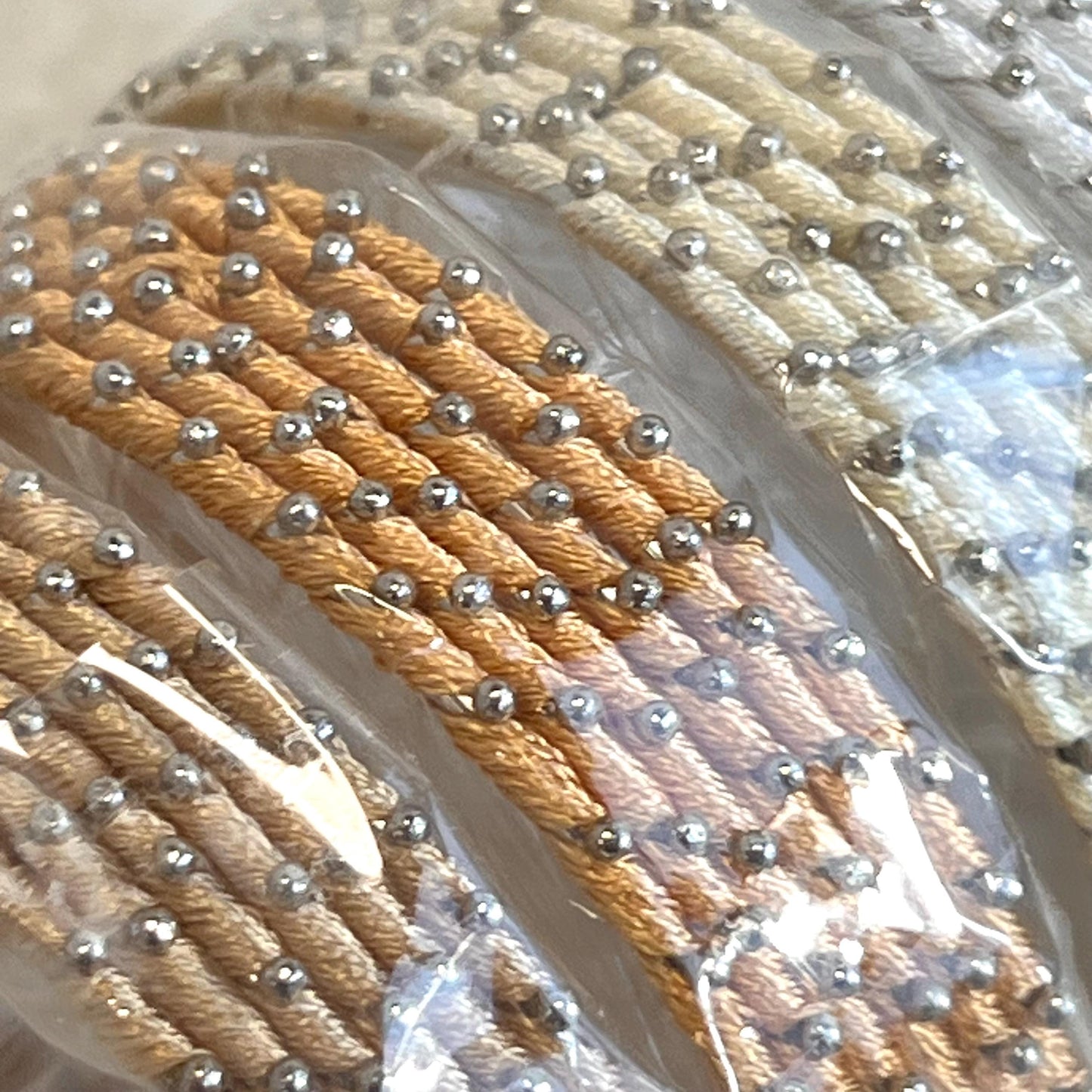 Cream White Shades/Thread Coloured Bangle Block/ Indian/ Pakistani Bangles/ 2.6 Small Bangles/ 6 single colours in pack