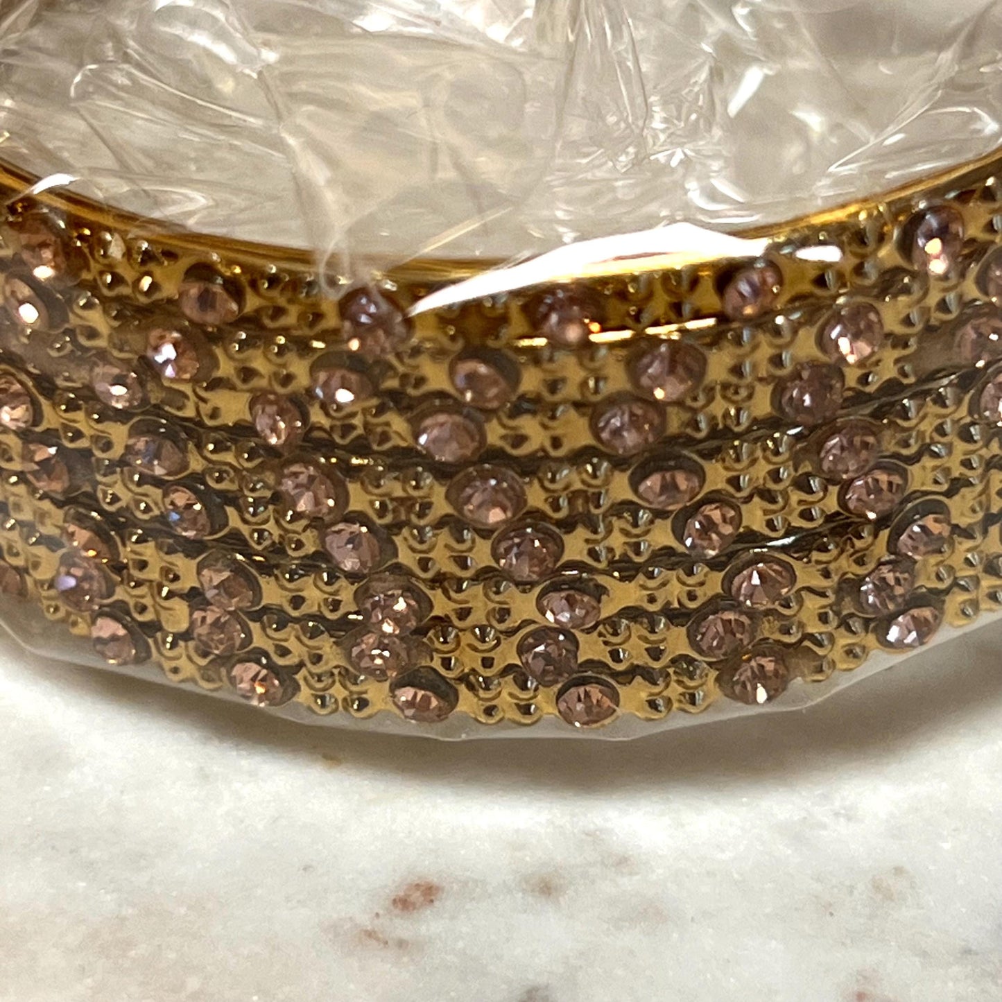 Set of 8 Rhinestone Bangles - Antique Gold Base/ Golden Stones Indian/ Pakistani/Jewelley/ Fashion Bracelet/2.6 only / Choose Colour