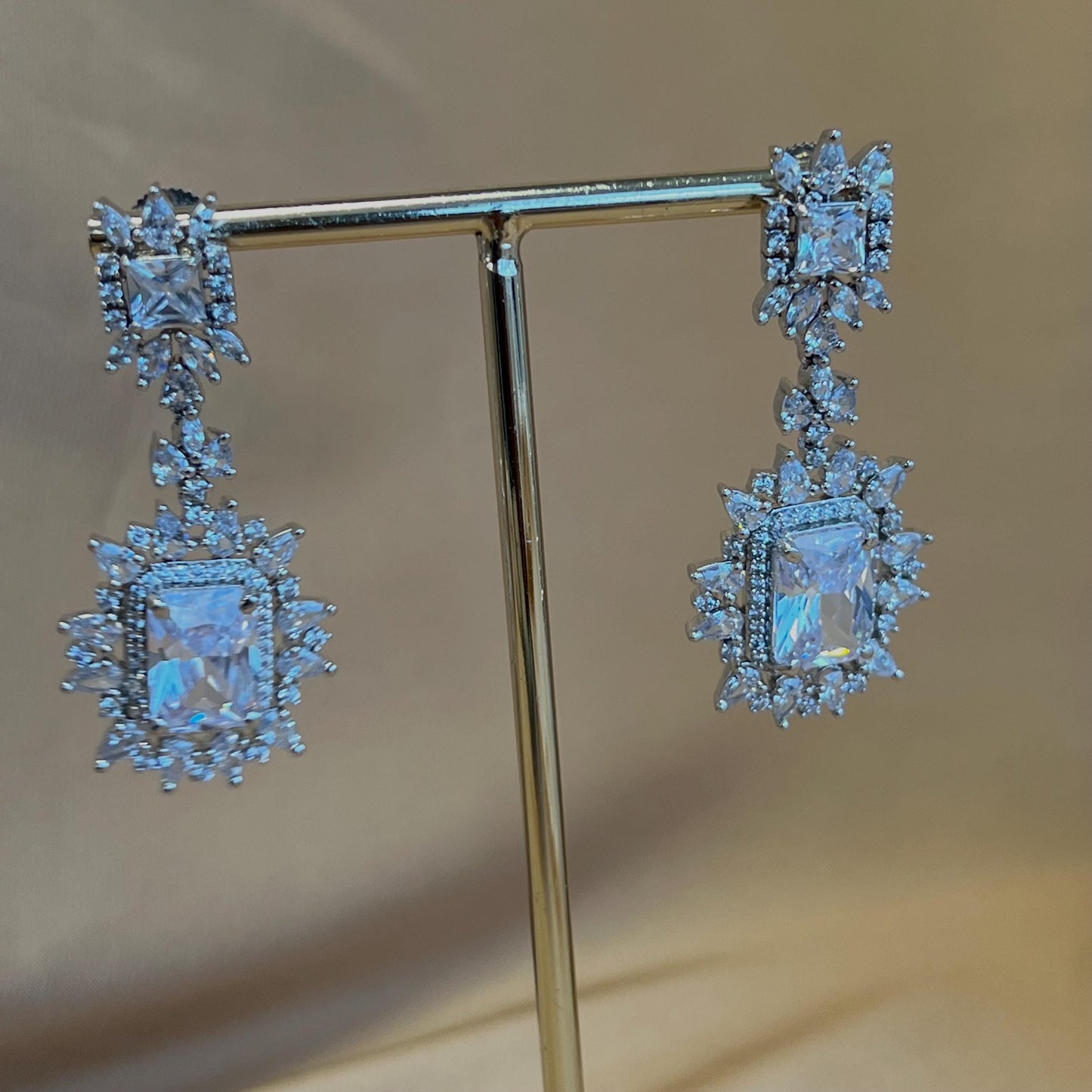 Silver Necklace & Choker Diamante Necklace with Earring/Reception/Christmas/New Years Party/Fashion Jewellery/ Gift for Women