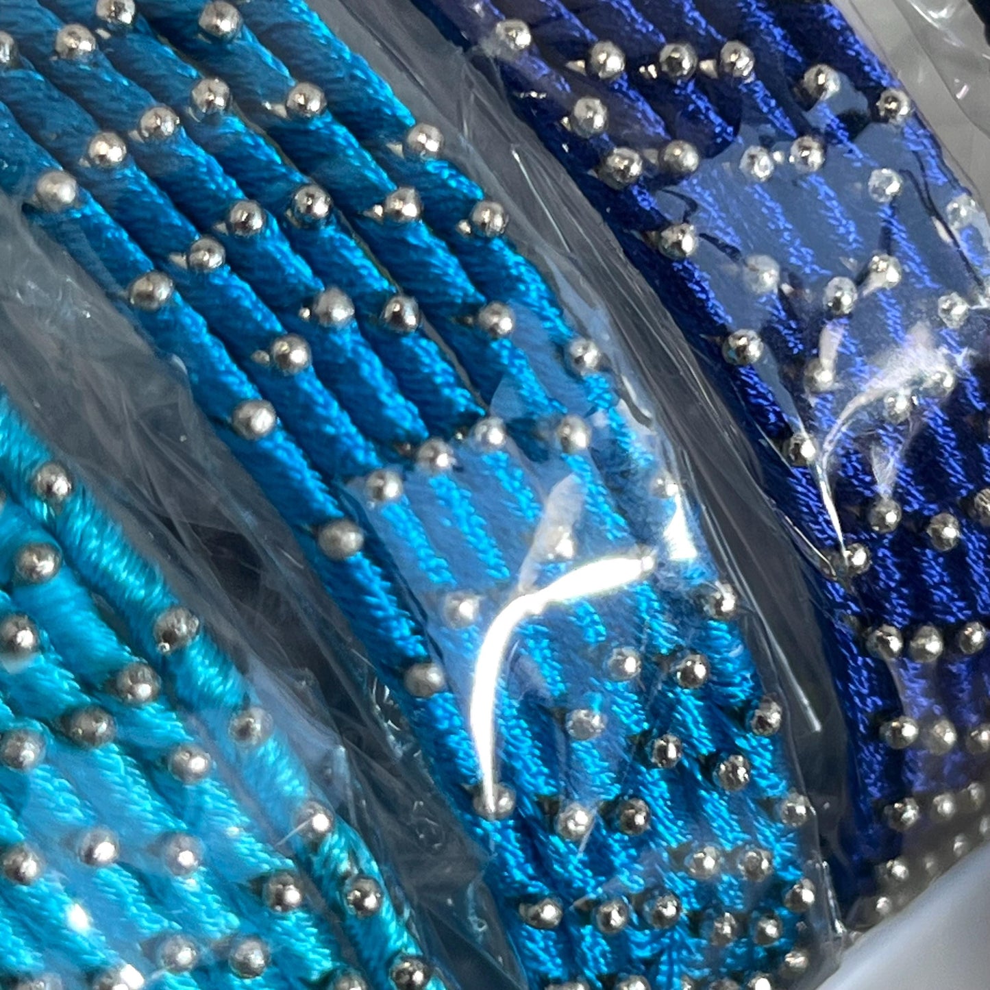 Blue Navy Shades/Thread Coloured Bangle Block/ Indian/ Pakistani Bangles/ 2.6 Small Bangles/ 6 single colours in pack