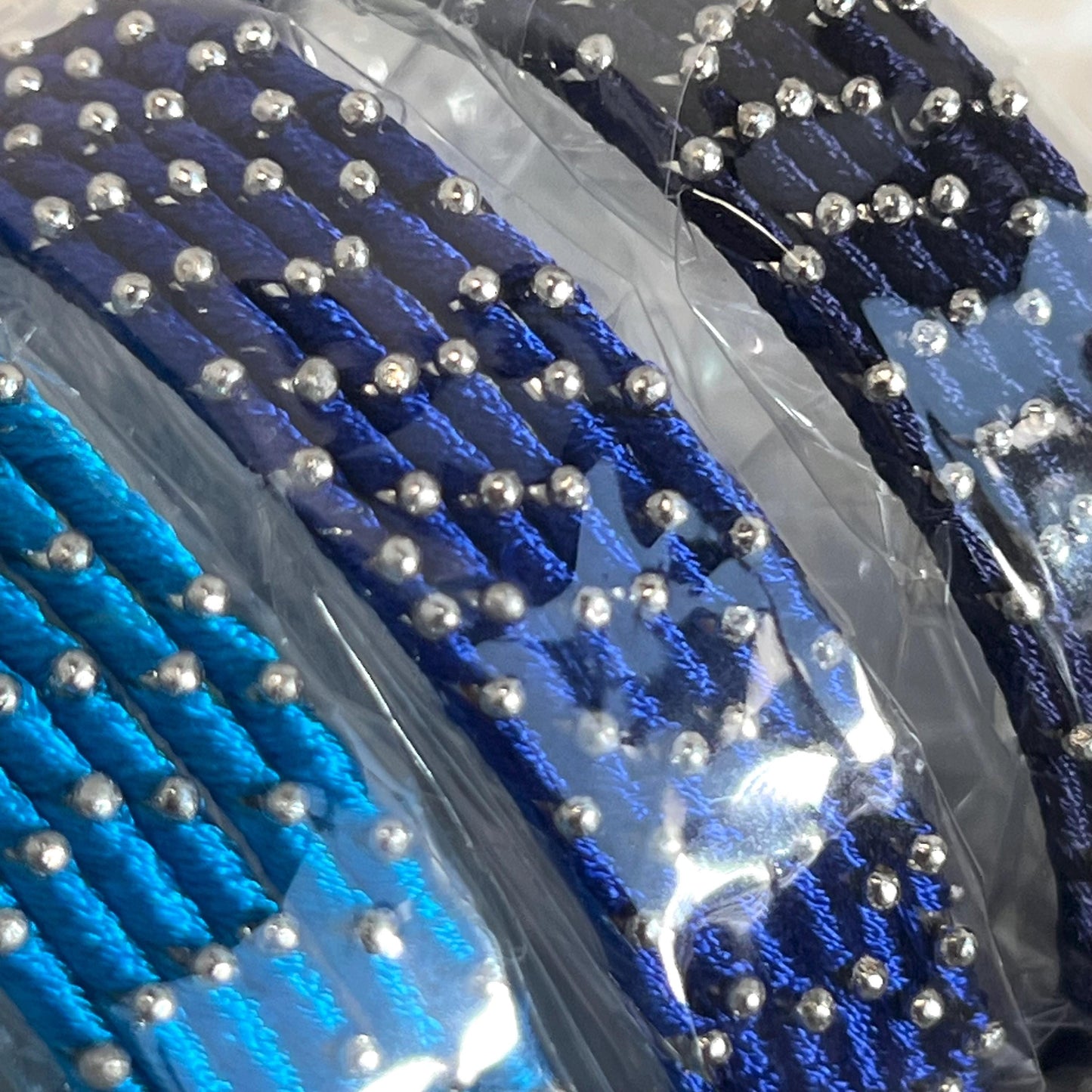 Blue Navy Shades/Thread Coloured Bangle Block/ Indian/ Pakistani Bangles/ 2.6 Small Bangles/ 6 single colours in pack