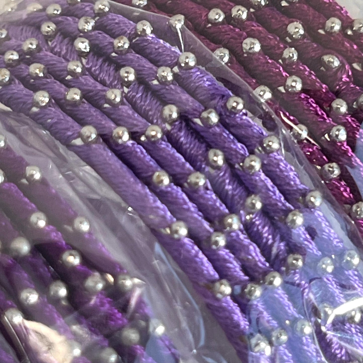 Purple Shades/Thread Coloured Bangle Block/ Indian/ Pakistani Bangles/ 2.6 Small Bangles/ 6 single colours in pack