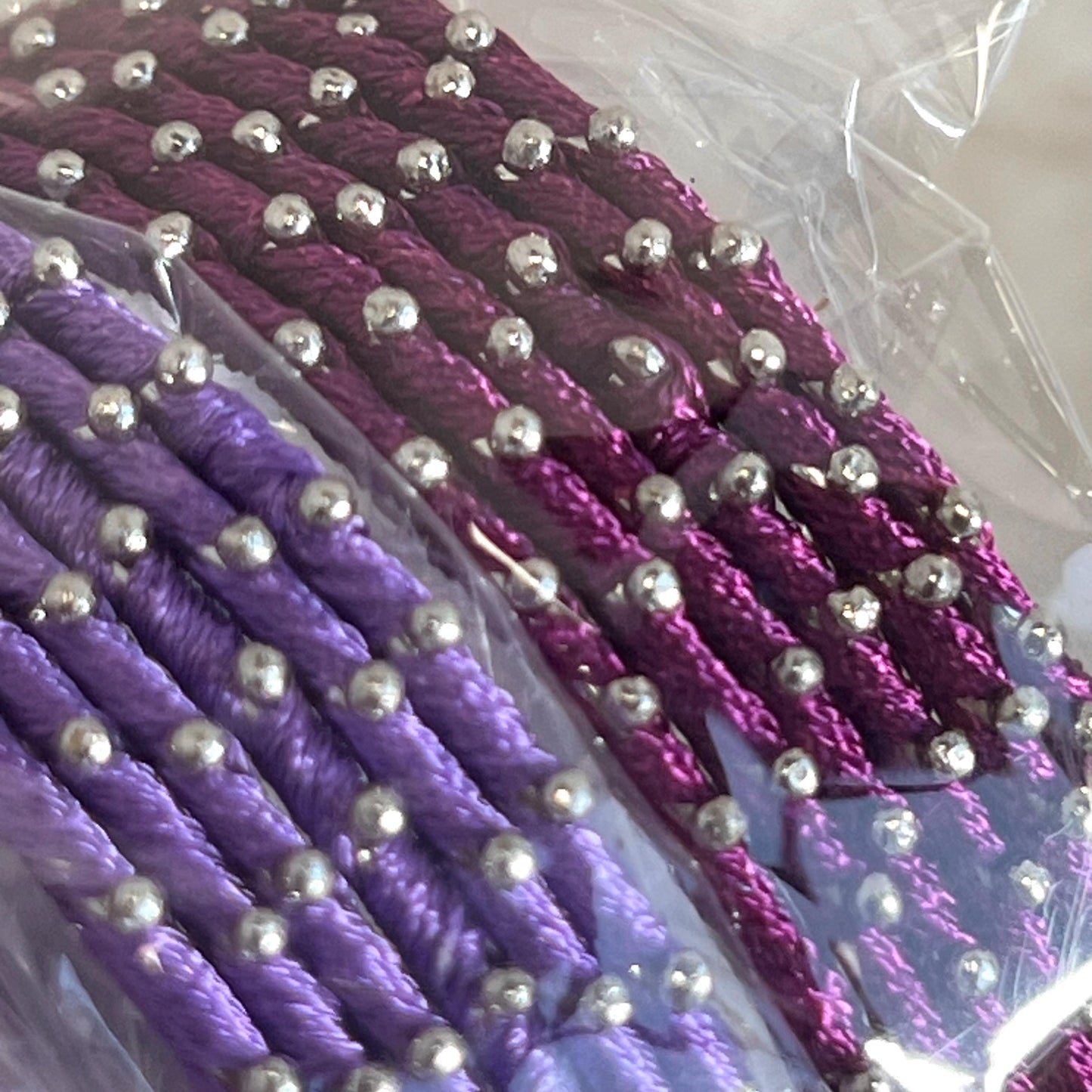 Purple Shades/Thread Coloured Bangle Block/ Indian/ Pakistani Bangles/ 2.6 Small Bangles/ 6 single colours in pack