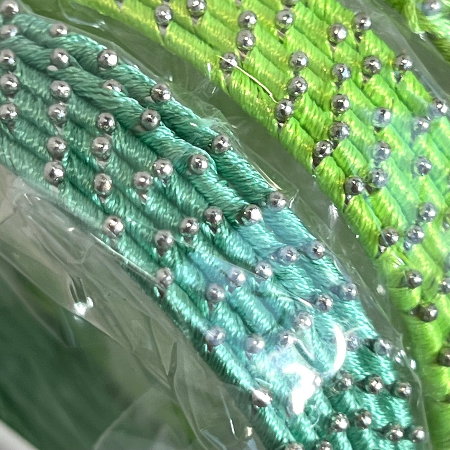 Light Green/ Mint Shades/Thread Coloured Bangle Block/ Indian/ Pakistani Bangles/ 2.6 Small Bangles/ 6 single colours in pack