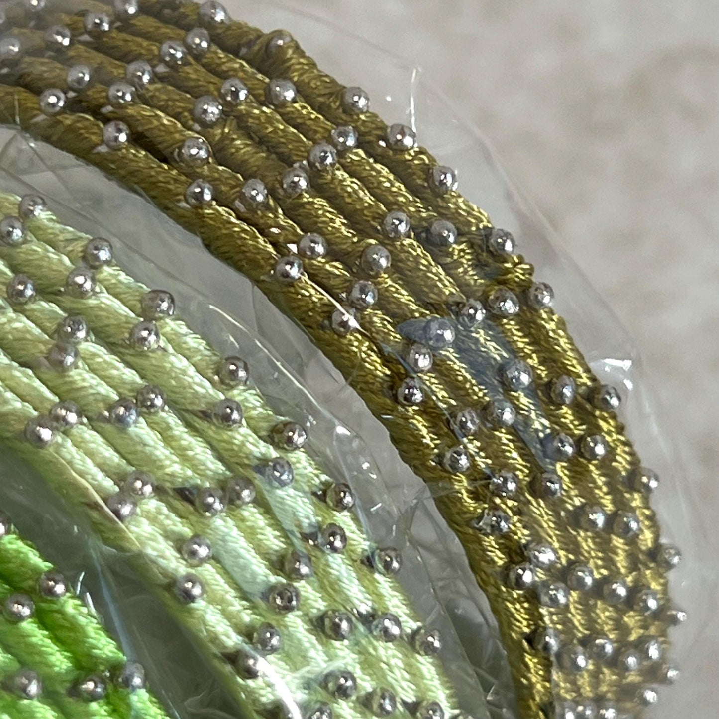 Light Green/ Mint Shades/Thread Coloured Bangle Block/ Indian/ Pakistani Bangles/ 2.6 Small Bangles/ 6 single colours in pack