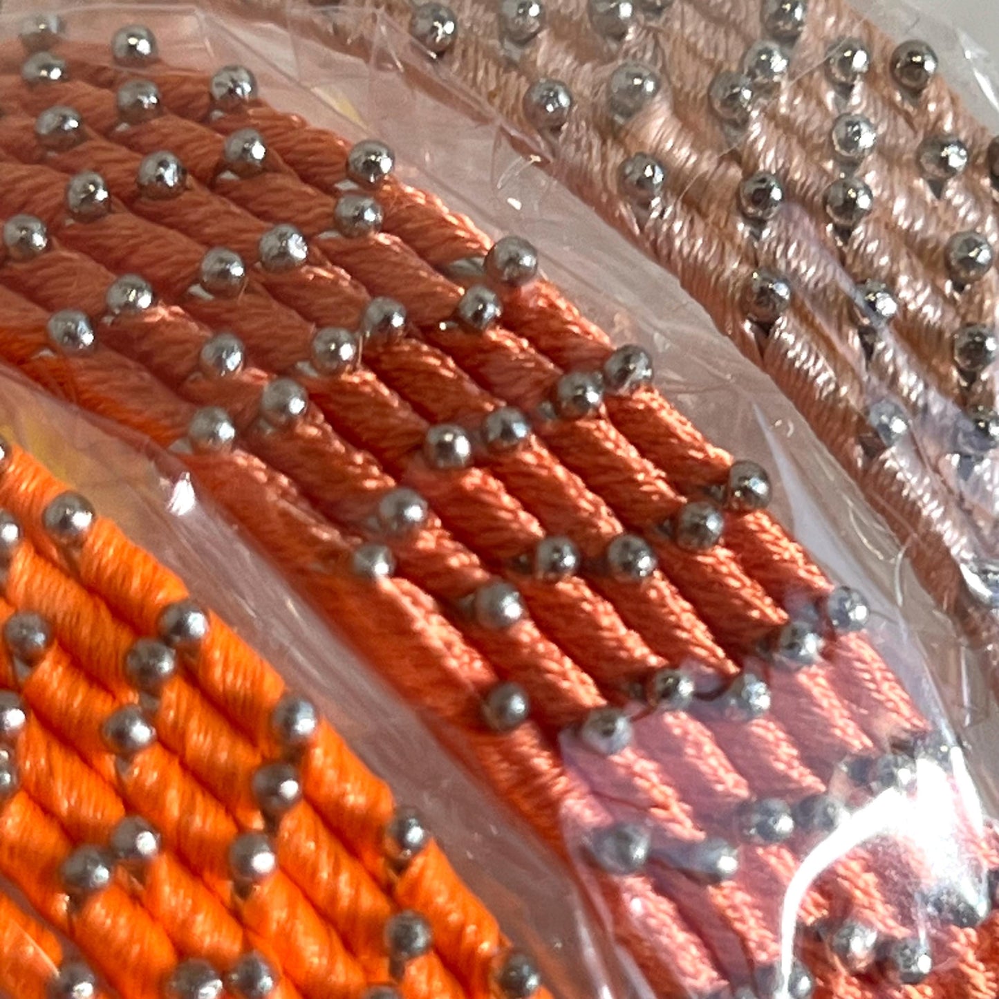 Orange Shades/Thread Coloured Bangle Block/ Indian/ Pakistani Bangles/ 2.6 Small Bangles/ 6 single colours in pack