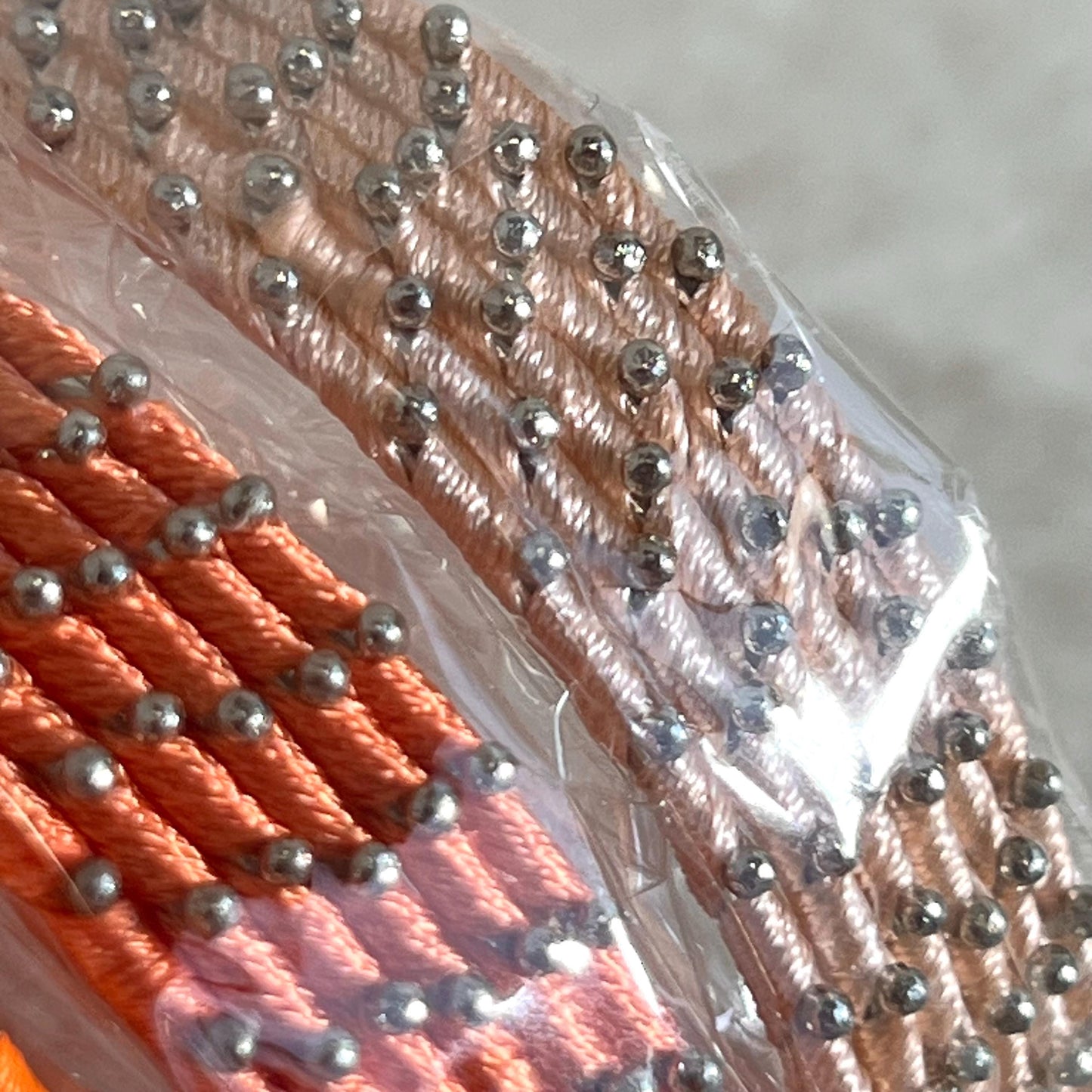 Orange Shades/Thread Coloured Bangle Block/ Indian/ Pakistani Bangles/ 2.6 Small Bangles/ 6 single colours in pack