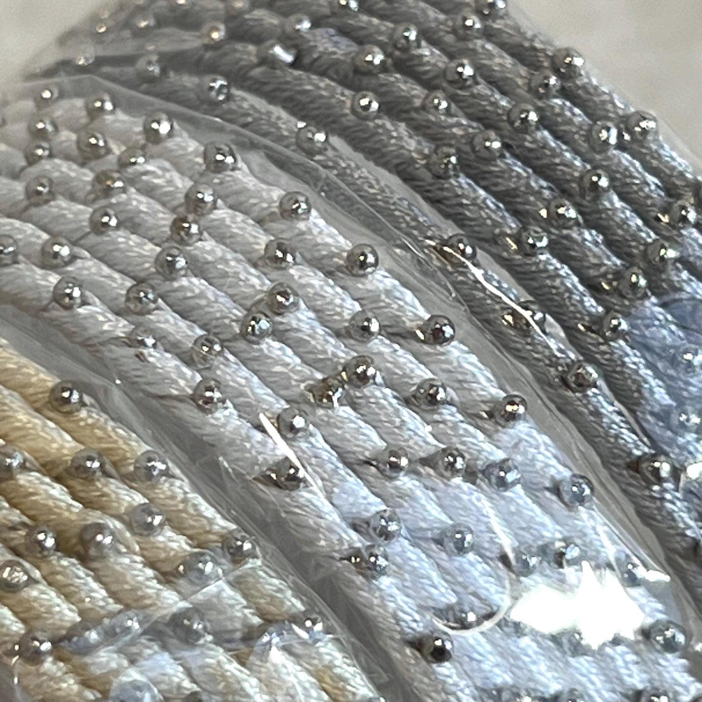 Cream White Shades/Thread Coloured Bangle Block/ Indian/ Pakistani Bangles/ 2.6 Small Bangles/ 6 single colours in pack