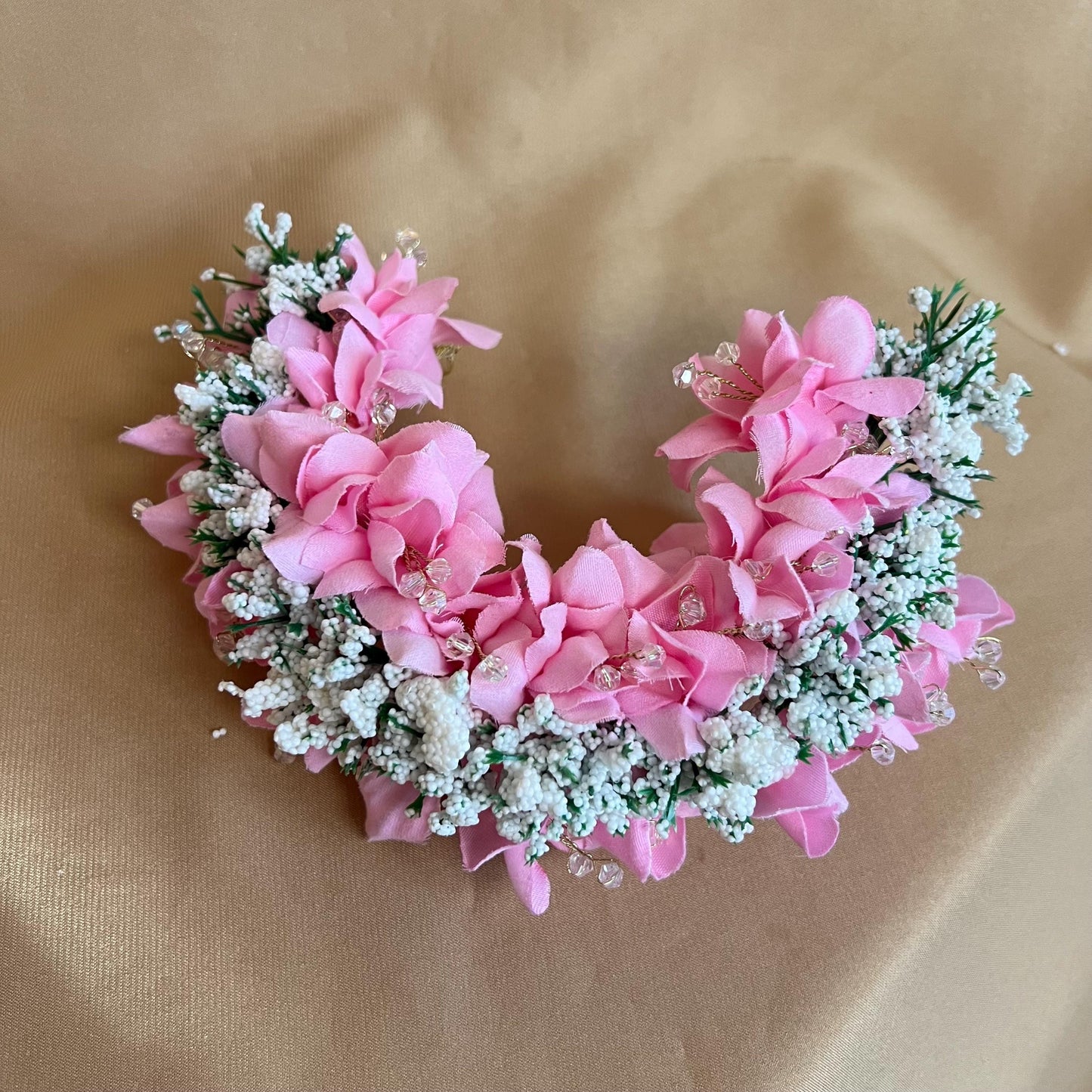 Indian Pink Hair Flower Hair Accessory - Pack of 4/ Unique Style/ Indian/ Pakistani/Fashion Jewellery/ Gift for Women