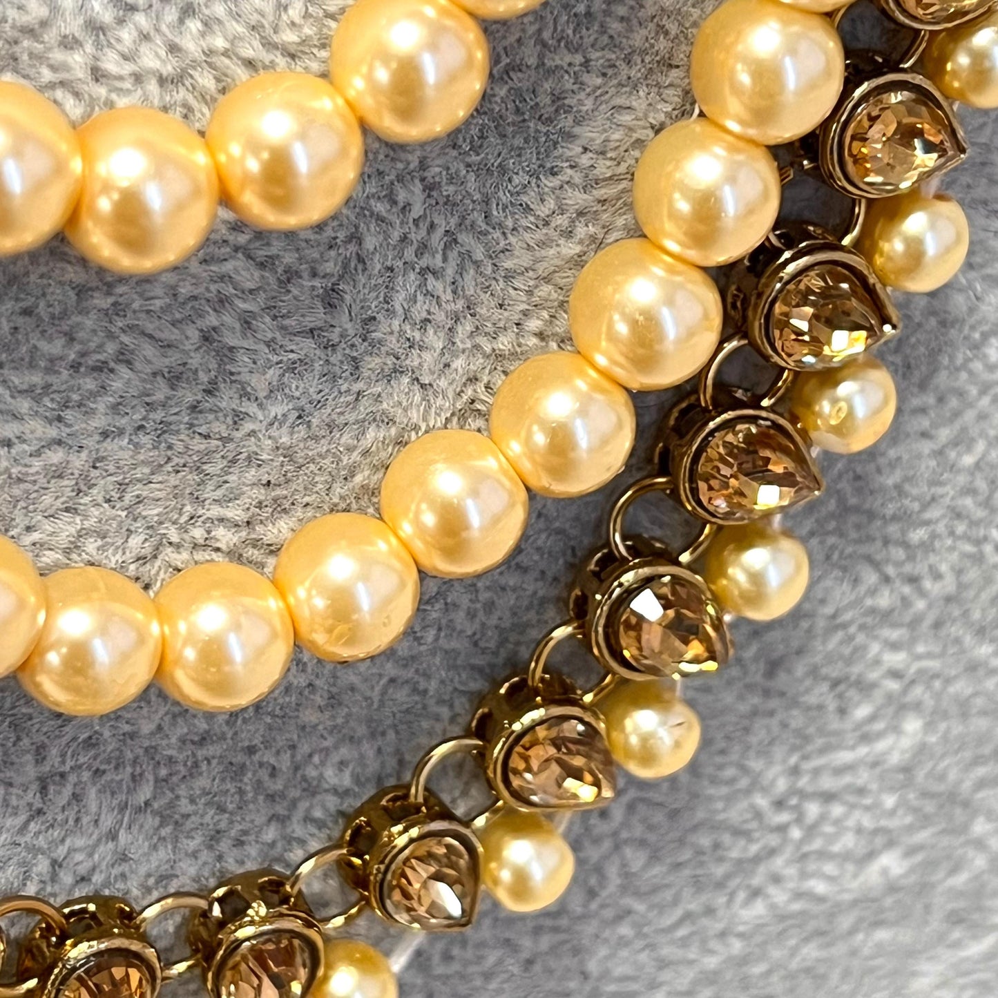 CLEARANCE Champagne/Pearl Long Mala/ Haar/ Long Necklace/ Unique Style/ Indian/ Pakistani/Fashion Jewellery/ Gift for Women