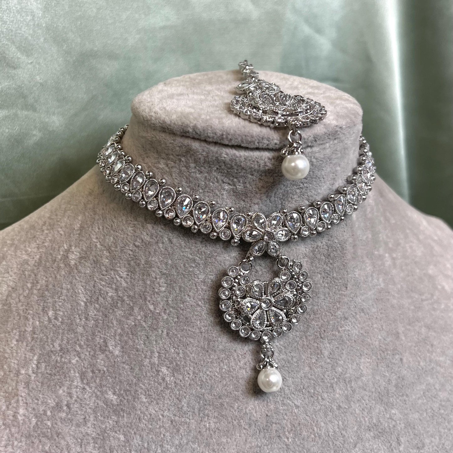 Silver Necklace & Mini Silver Bangle Gift Set Both Arms/Silver Necklace Set/Silver Bangle Set/ Fashion Jewellery/Valentines gifts