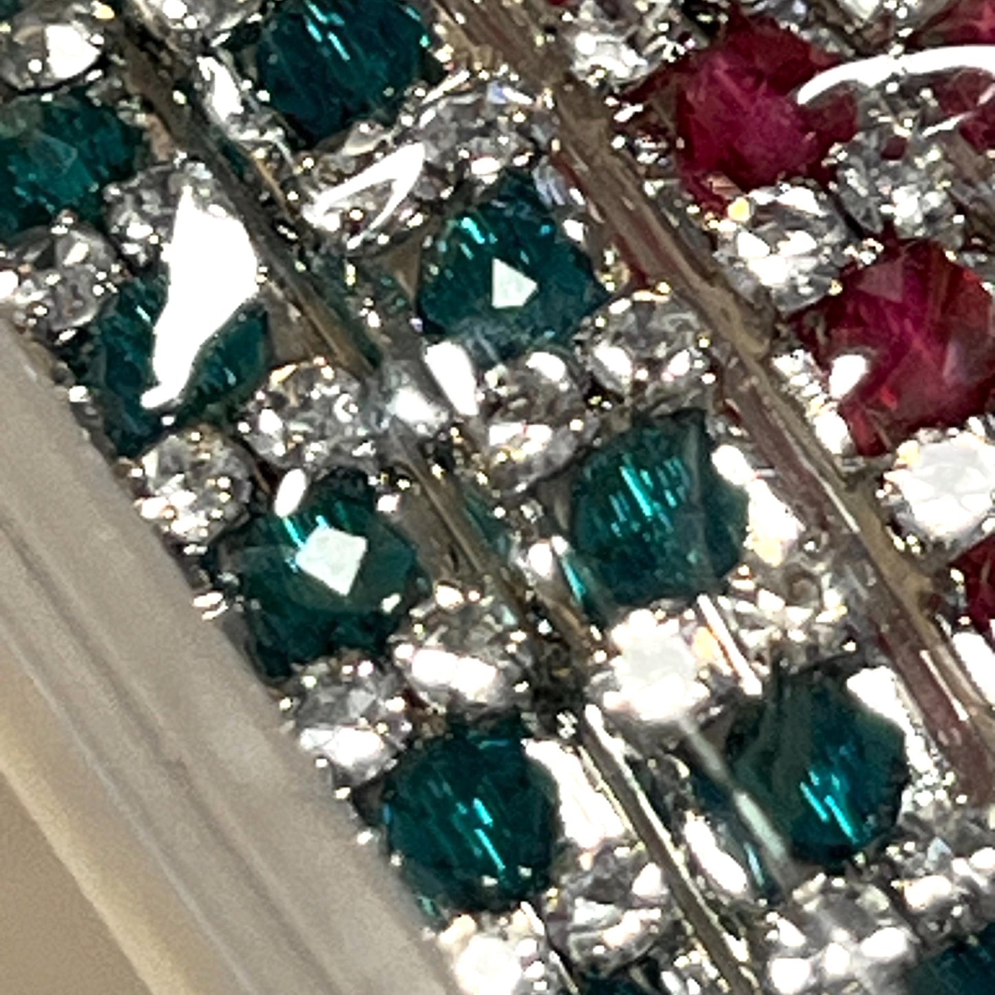 Set of 2 Rhinestone Bangles - Silver Base and Rhinestone ones Indian/ Pakistani/Jewelley/ Fashion Bracelet/2.6 only / Choose Colour