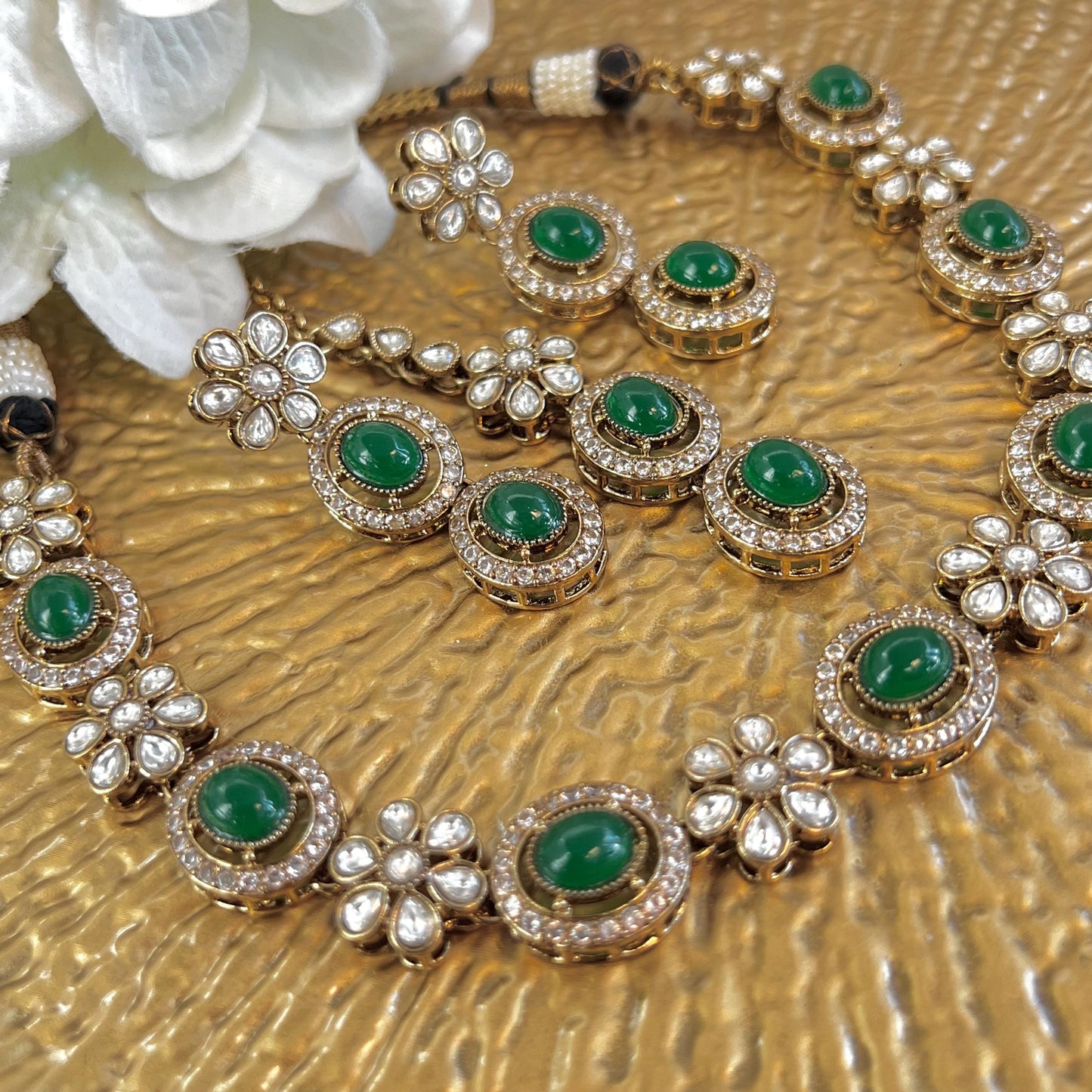 Faux Kundan Choker Set Earring/ Tikka/ Tikli/ Indian/ Pakistani/Fashion Jewellery/ Gift for Women