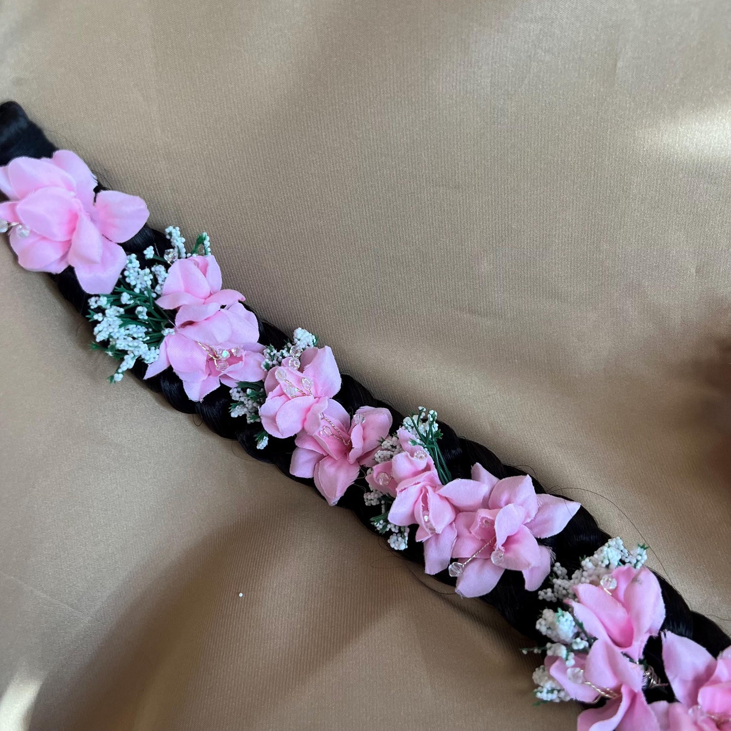 Indian Pink Hair Flower Hair Accessory - Pack of 4/ Unique Style/ Indian/ Pakistani/Fashion Jewellery/ Gift for Women