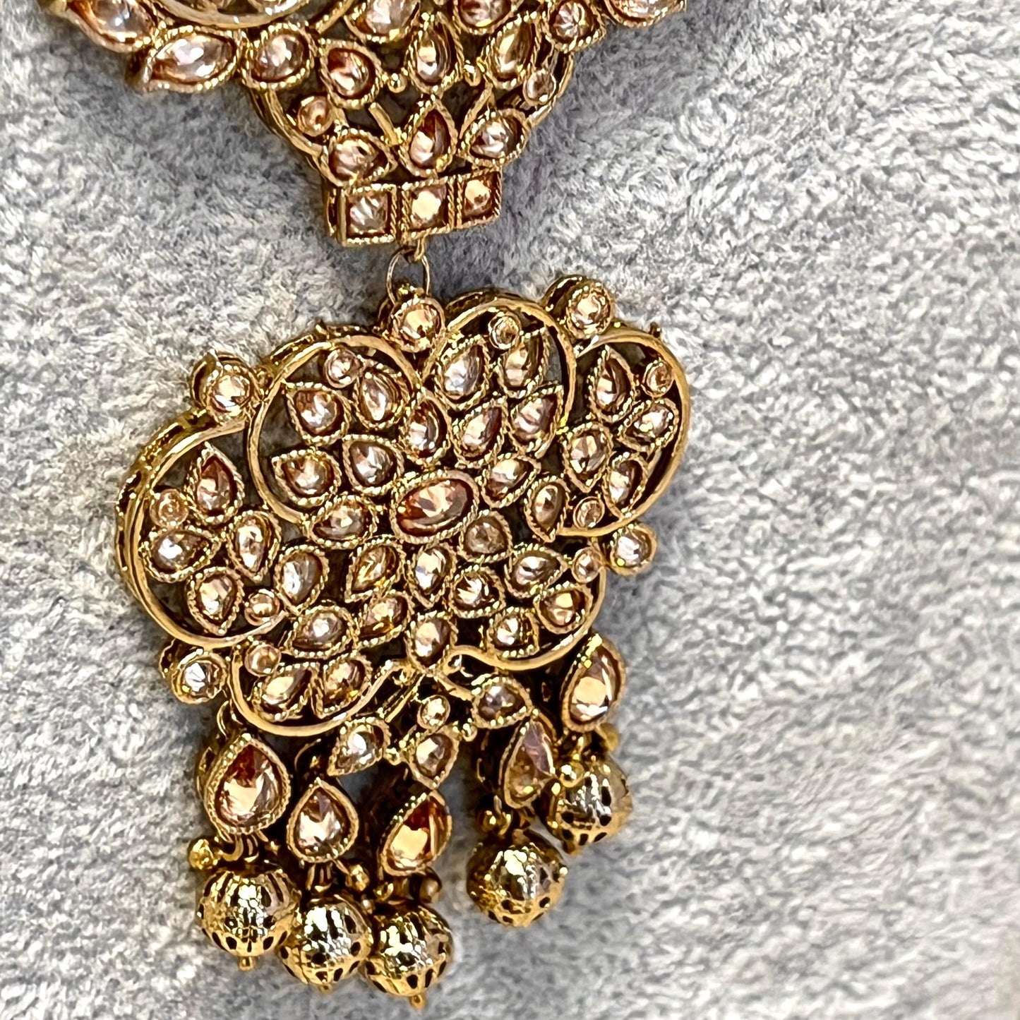 CLEARANCE Champagne/Golden Long Mala/ Haar/ Long Necklace/ Unique Style/ Indian/ Pakistani/Fashion Jewellery/ Gift for Women