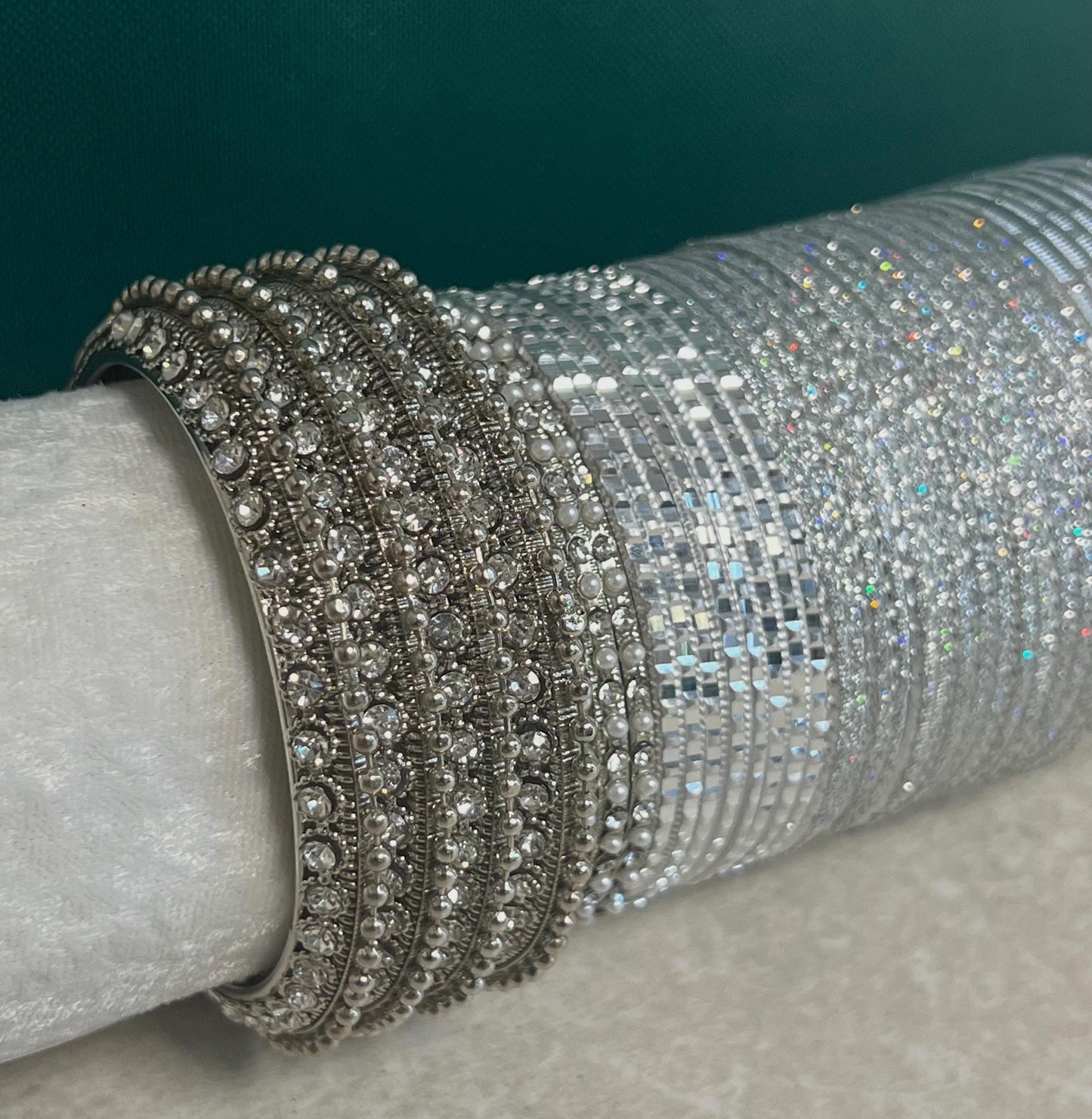Bangle Roll Build Your Bangle Set - Silver Bangle Collection/Indian/ Pakistani/Jewellery/ Fashion Bracelet/Gift for women/ Bangle Roll
