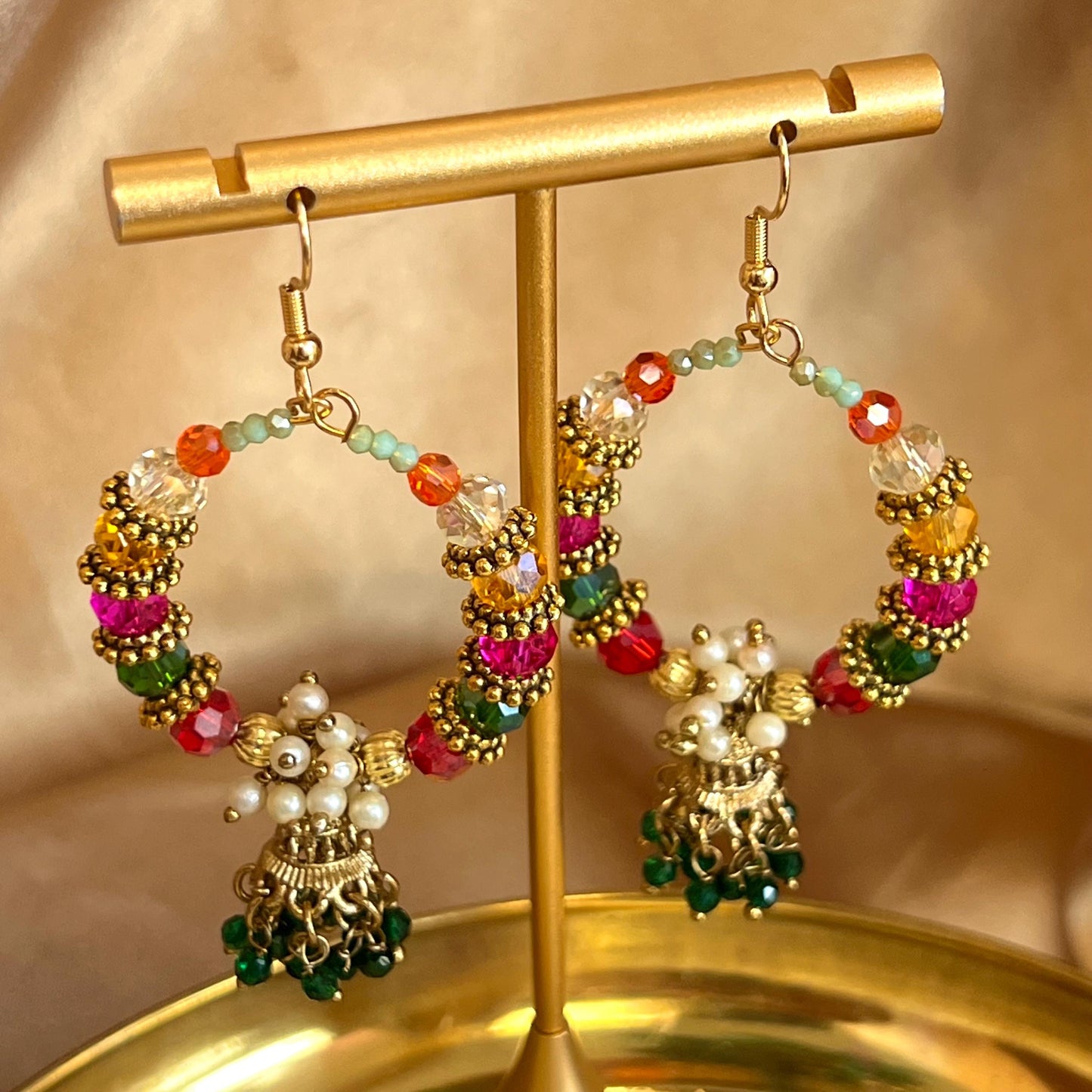 New Gift Box! Bangles, Jhumka Earring, Bindi pack, Hair Scrunchie Multicolour Indian Pakistani Jewellery Mendhi Fashion Bracelet Gift SALE