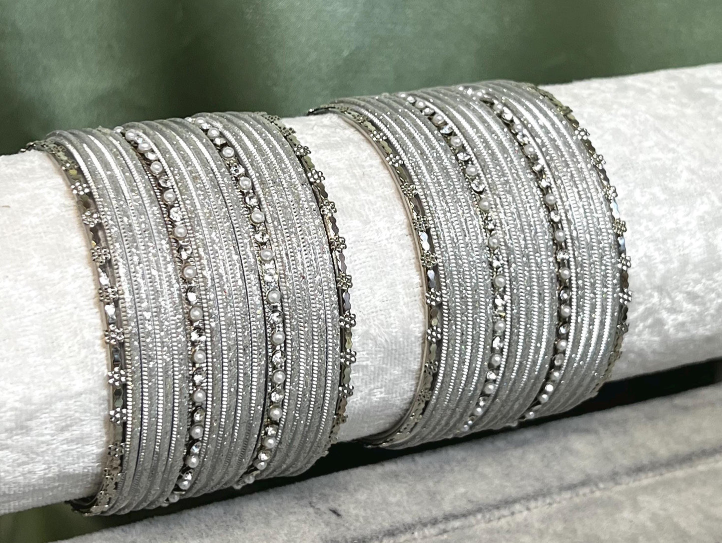 Silver Necklace & Mini Silver Bangle Gift Set Both Arms/Silver Necklace Set/Silver Bangle Set/ Fashion Jewellery/Valentines gifts