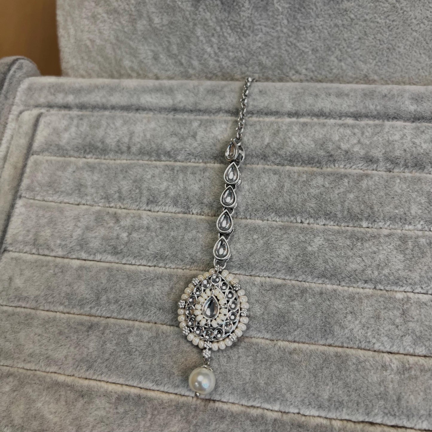 Silver Bridal Necklace/ Unique Style/ Indian/ Pakistani/Fashion Jewellery/ Gift for Women