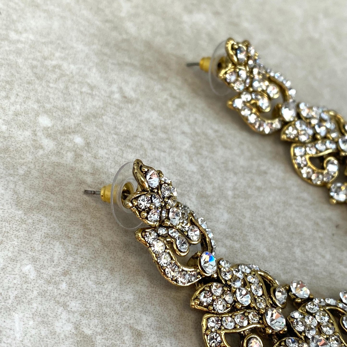 Large Earring - Clear/ Fashion Jewellery/ Gift for Women/Indian/Pakistani style