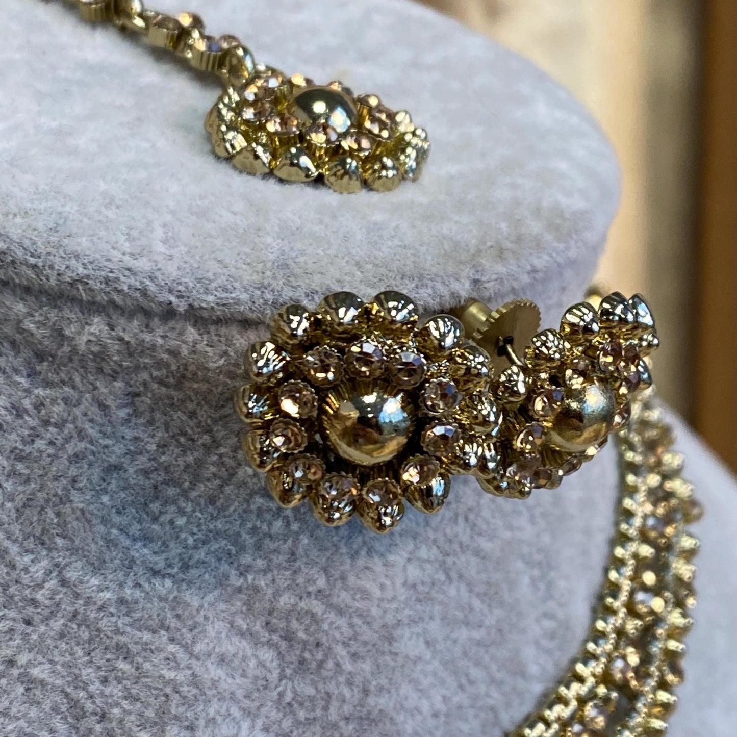 Gold Necklace Set Earring/ Tikka/ Tikli/ Indian/ Pakistani/Fashion Jewellery/ Gift for Women