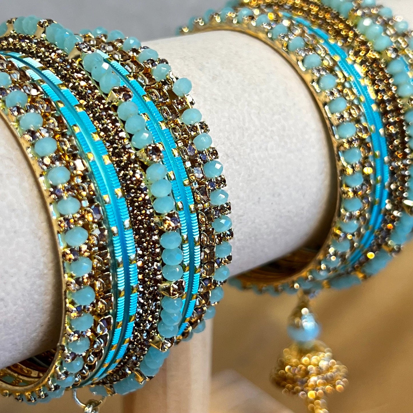 Blue Green Red Small Bangle Set Both Arms Traditional Bollywood Indian Pakistani Churi Jewelley Fashion Bracelet wedding jewellery sale 2.4