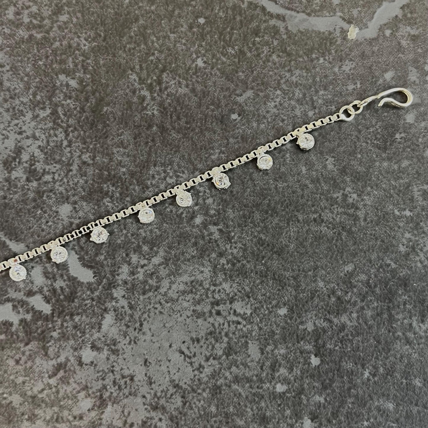 Medium Clip On Silver & Pastels Nose Ring - Left Side Nose Ring/Pink Nose Ring/ Blue Nose Ring/ Silver Nose Ring/Indian/Pakistani style/Nath