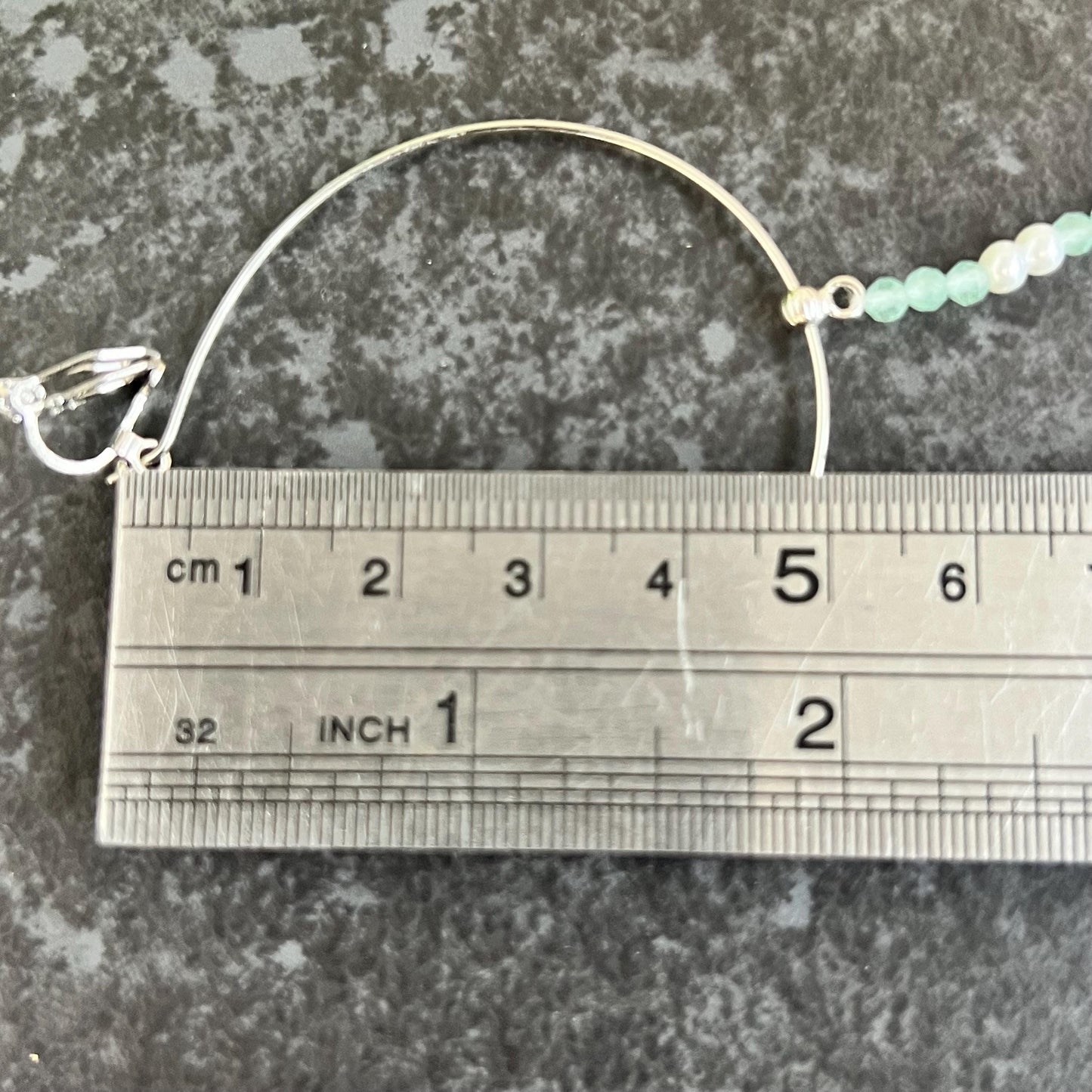 Medium Clip On Silver & Pastels Nose Ring - Left Side Nose Ring/Pink Nose Ring/ Blue Nose Ring/ Silver Nose Ring/Indian/Pakistani style/Nath