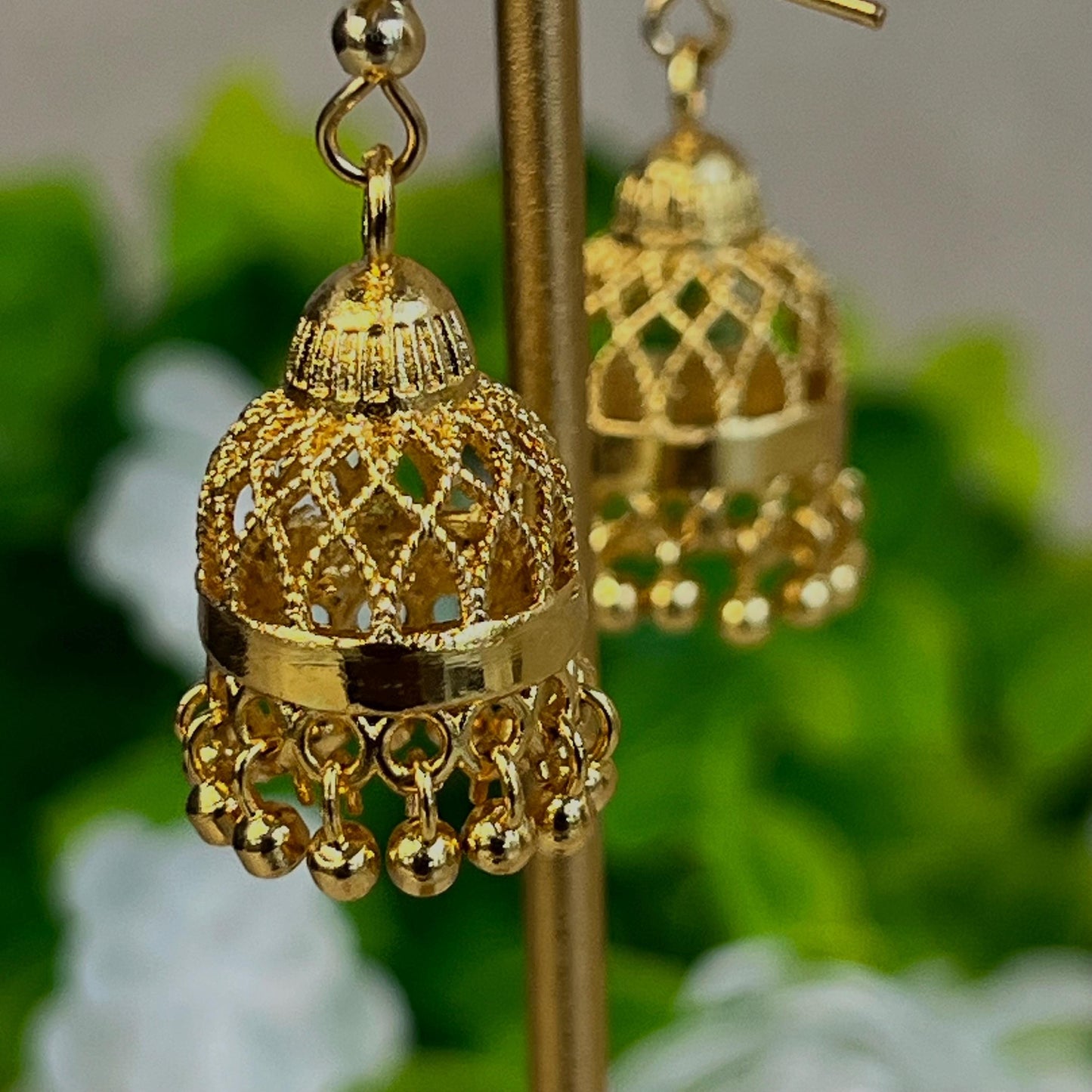 Gold  Micro Jhumka Earrings/Mini Micro Jhumkas/ Gold Small Cute Earring/ Gift for Women/ Petite Earring/ Valentines gifts