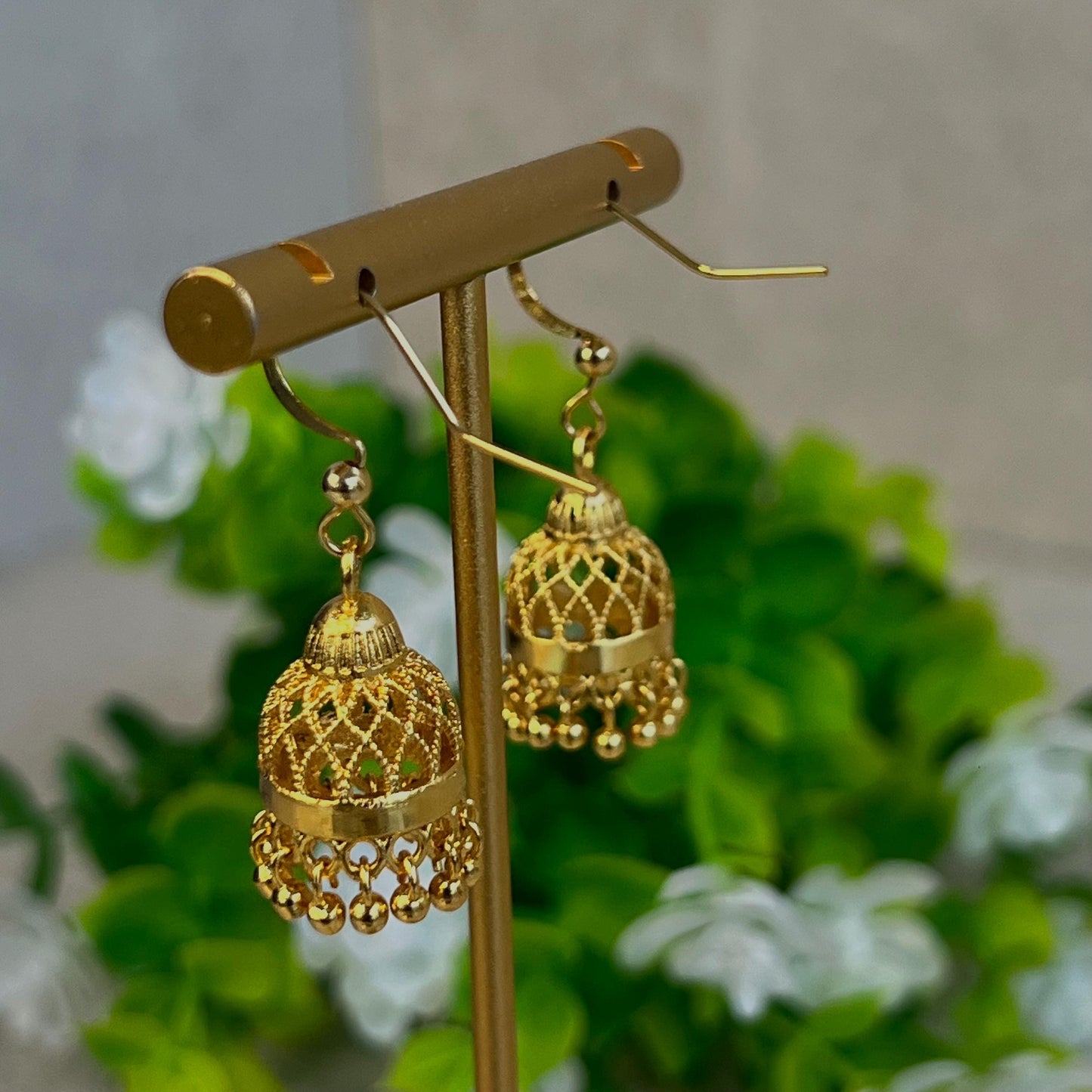 Gold  Micro Jhumka Earrings/Mini Micro Jhumkas/ Gold Small Cute Earring/ Gift for Women/ Petite Earring/ Valentines gifts
