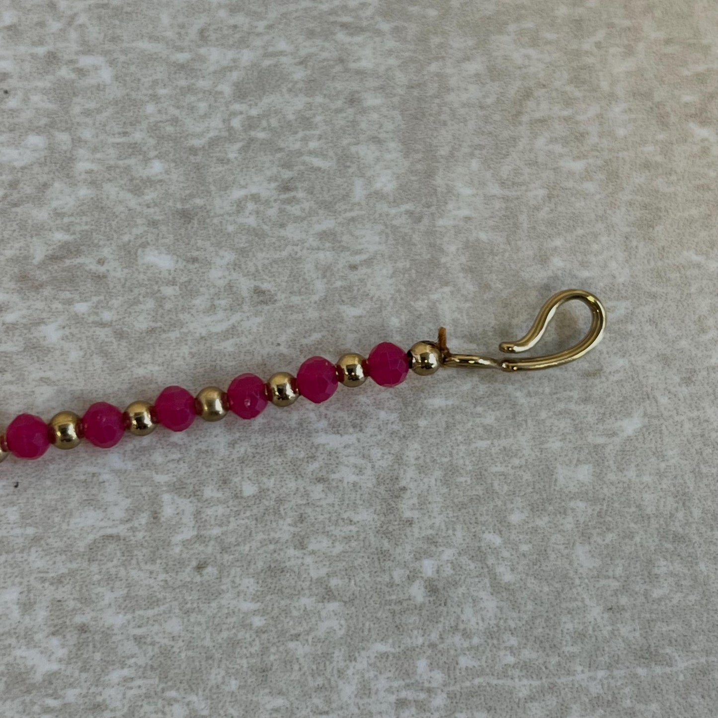 Medium Slide Type Hot Pink Left Side Nose Ring - Slightly Imperfect/Pink Nose Rings/Pakistani style /Indian Nose Jewellery/ Nath