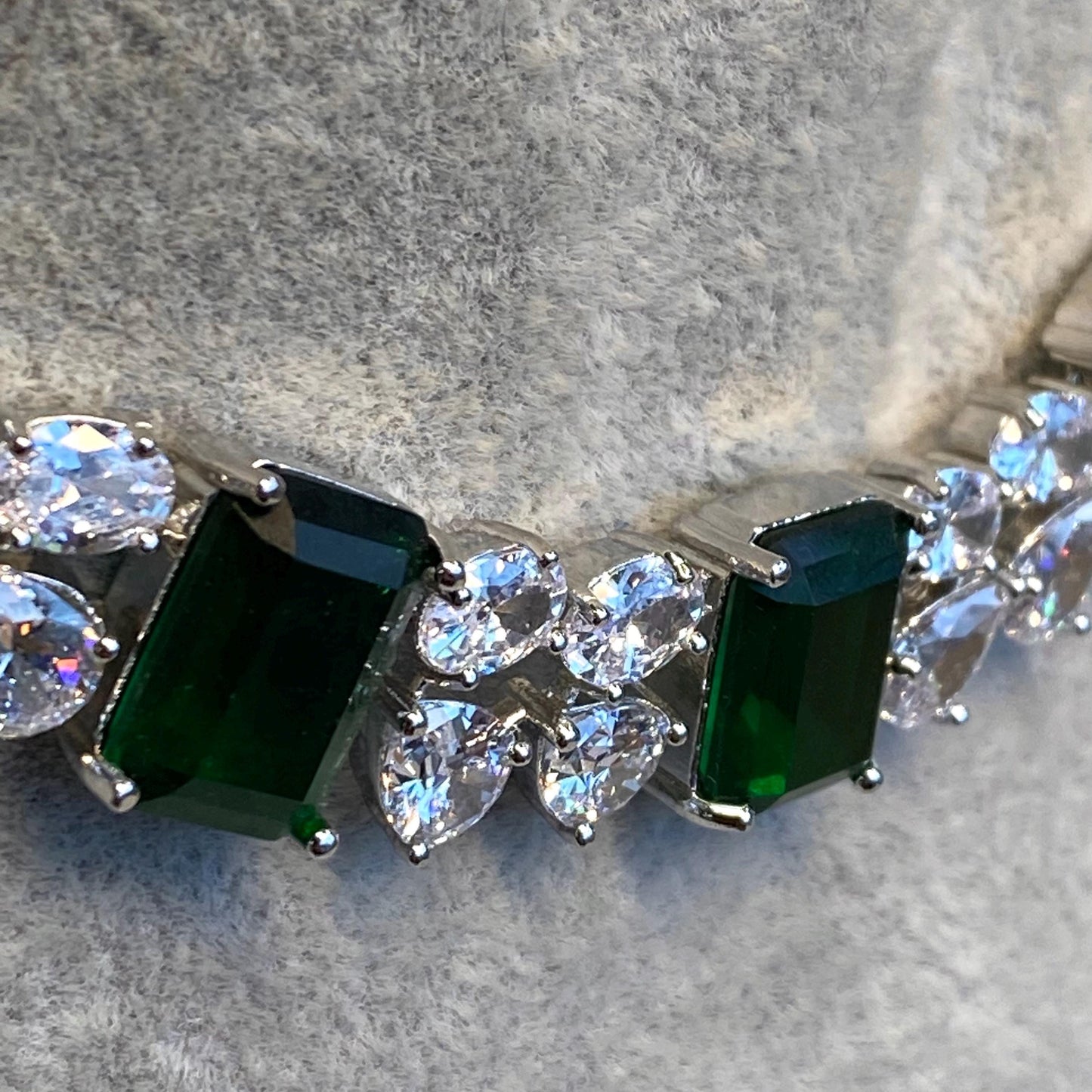 Emerald Green/Green- Diamante Necklace Reception/Christmas/New Years Party/Fashion Jewellery/ Gift for Women