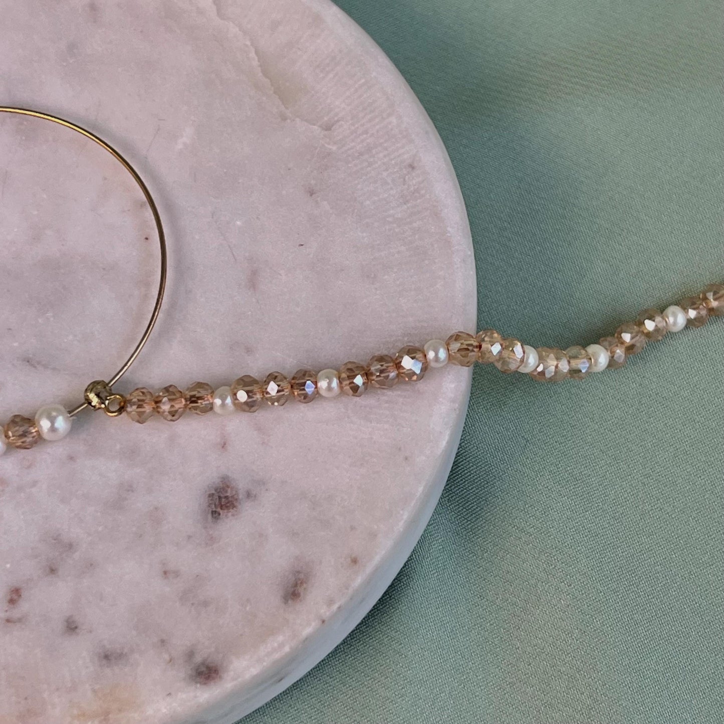 Large Champagne Clip On Nose Ring - Left Side Only - Slightly Imperfect/Gift for Women/Indian/Pakistani style/Nath /Indian Nose Jewellery