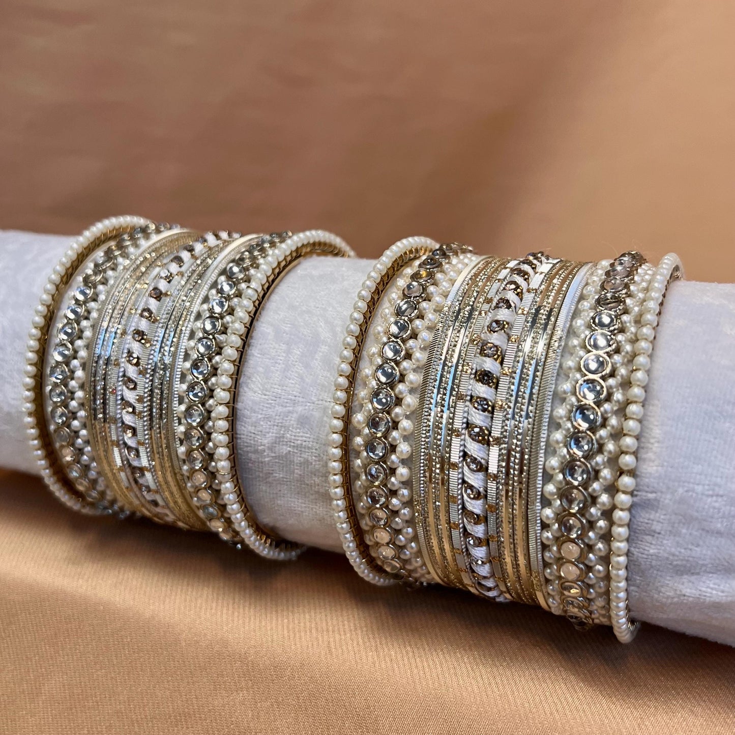 Small Clear Bangle Set/Indian/ Pakistani/Jewelley/ Fashion Bracelet