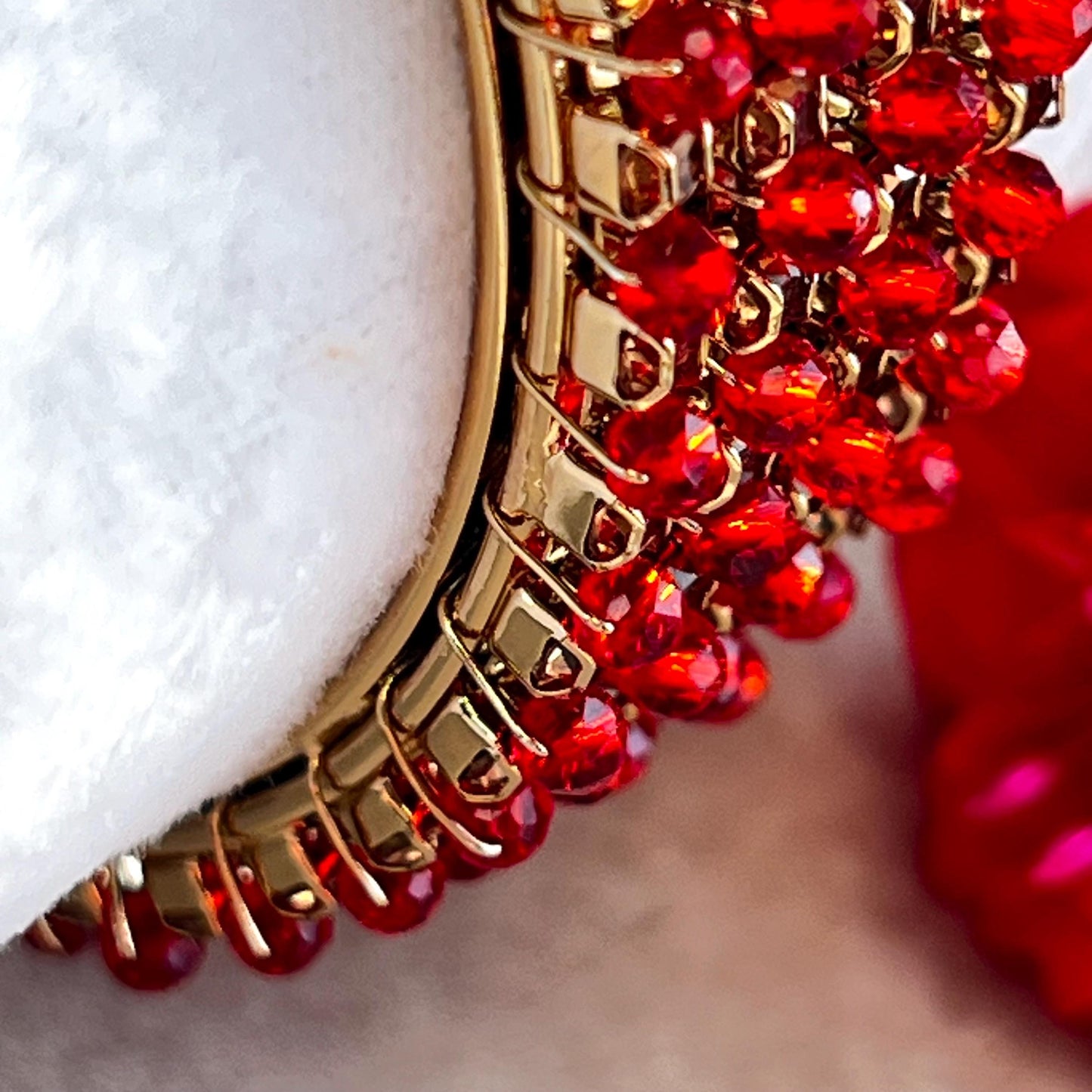 Red Antique Gold Rhinestone Set Of 4 Bangles High Quality Indian Pakistani Style Bollywood Fashion Jewellery Churi Bracelet All Sizes